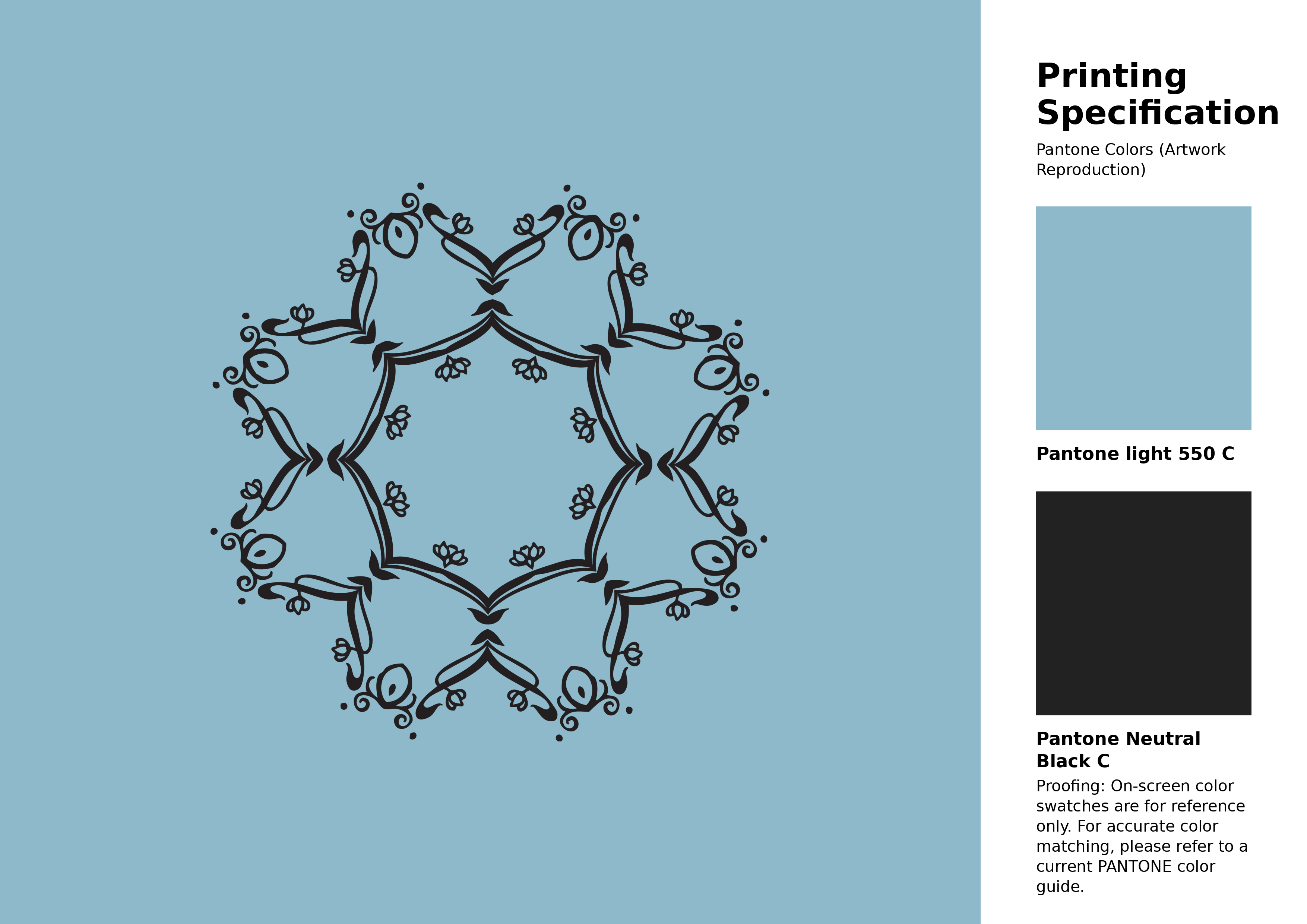 High-quality artwork and graphic illustration using Pantone 550 C Color | Hex color Code #8db9ca. A fantastic creative resource for designers and artists. #artwork #illustration #graphicart #8db9ca