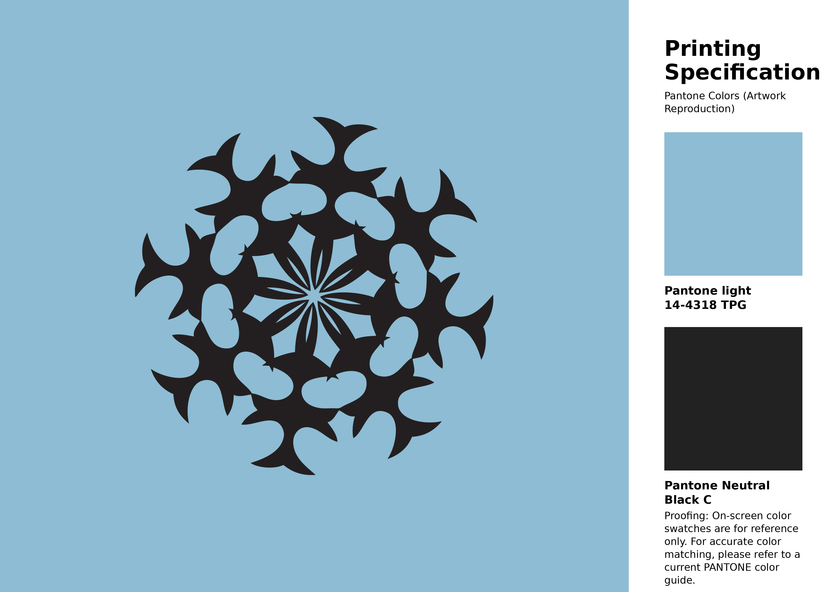 High-quality artwork and graphic illustration using Pantone 14-4318 Tpg Sky Blue Color | Hex color Code #8dbcd4. A fantastic creative resource for designers and artists. #artwork #illustration #graphicart #8dbcd4