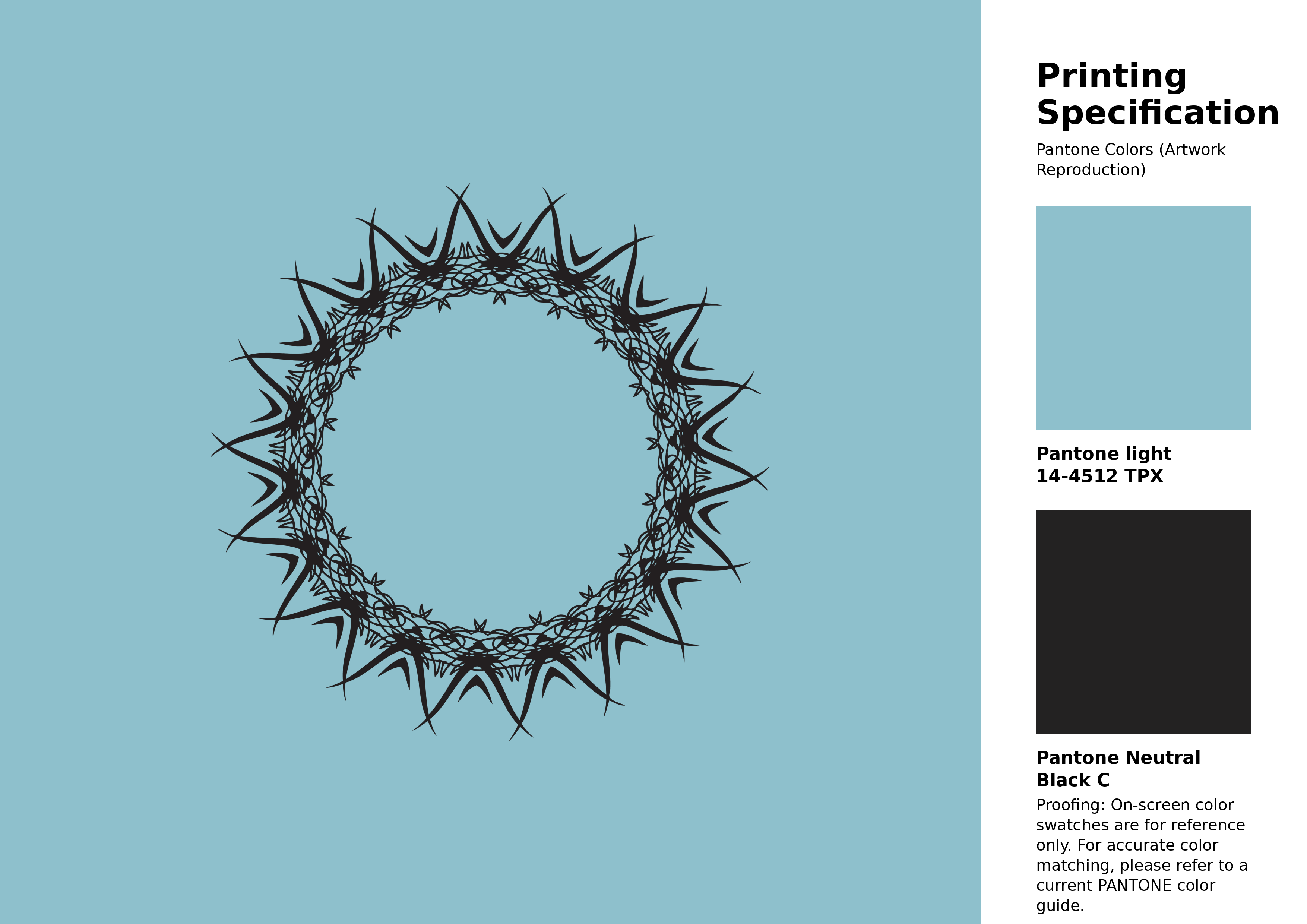 High-quality artwork and graphic illustration using Pantone 14-4512 Tpx Porcelain Blue Color | Hex color Code #8ec0cc. A fantastic creative resource for designers and artists. #artwork #illustration #graphicart #8ec0cc
