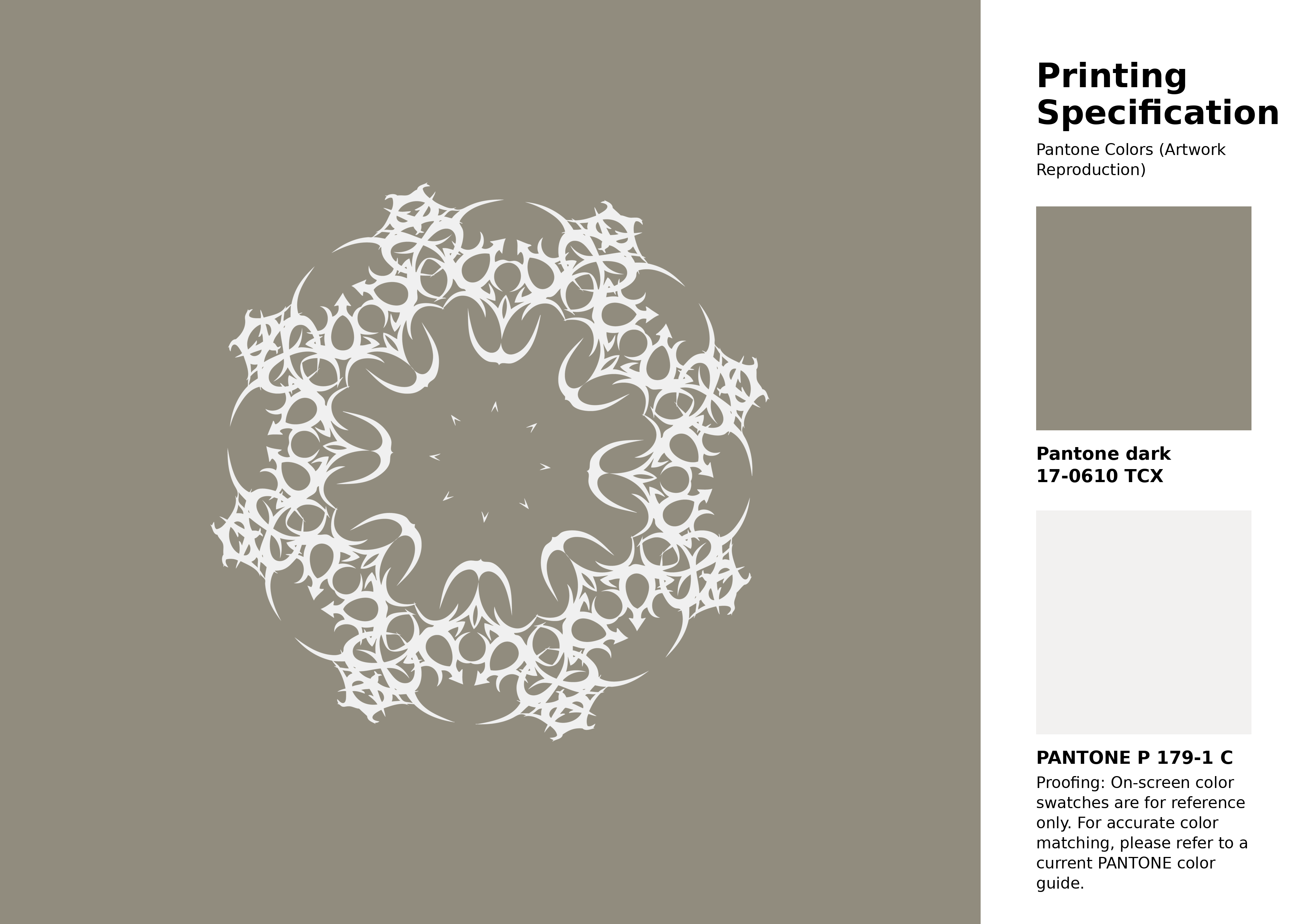 High-quality artwork and graphic illustration using Pantone 17-0610 Tcx Laurel Oak Color | Hex color Code #918c7e. A fantastic creative resource for designers and artists. #artwork #illustration #graphicart #918c7e
