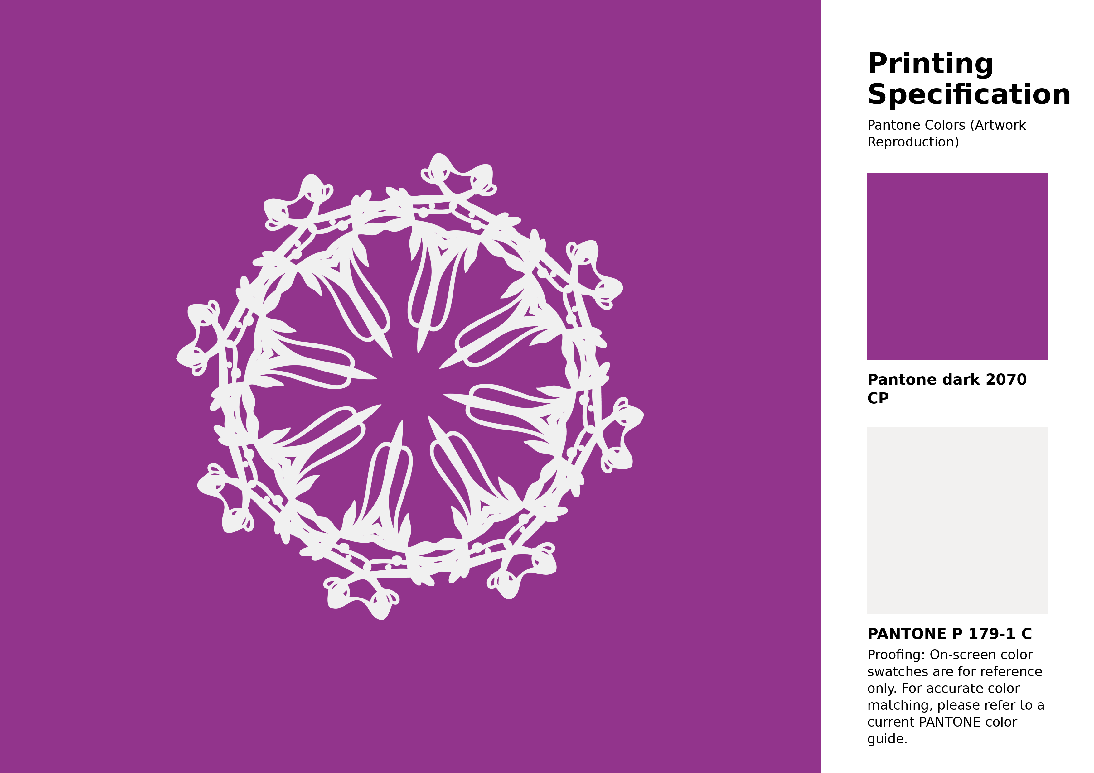 High-quality artwork and graphic illustration using Pantone 2070 CP Color | Hex color Code #92348c. A fantastic creative resource for designers and artists. #artwork #illustration #graphicart #92348c