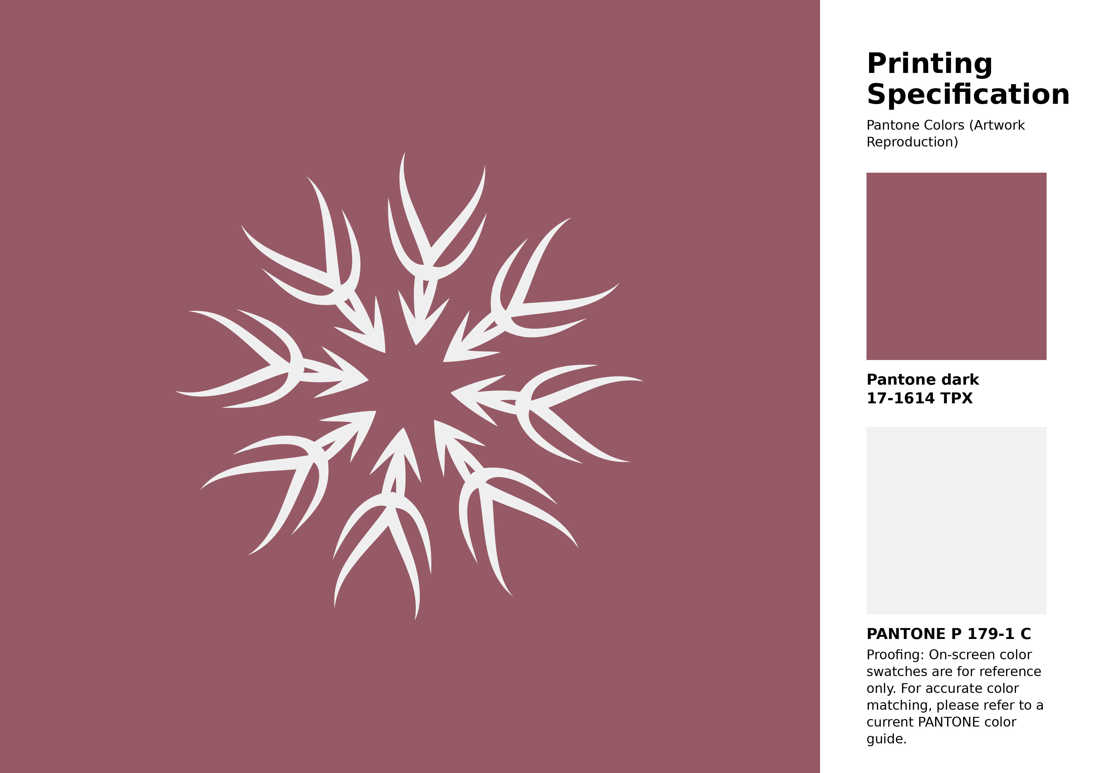 High-quality artwork and graphic illustration using Pantone 17-1614 Tpx Deco Rose Color | Hex color Code #965a67. A fantastic creative resource for designers and artists. #artwork #illustration #graphicart #965a67