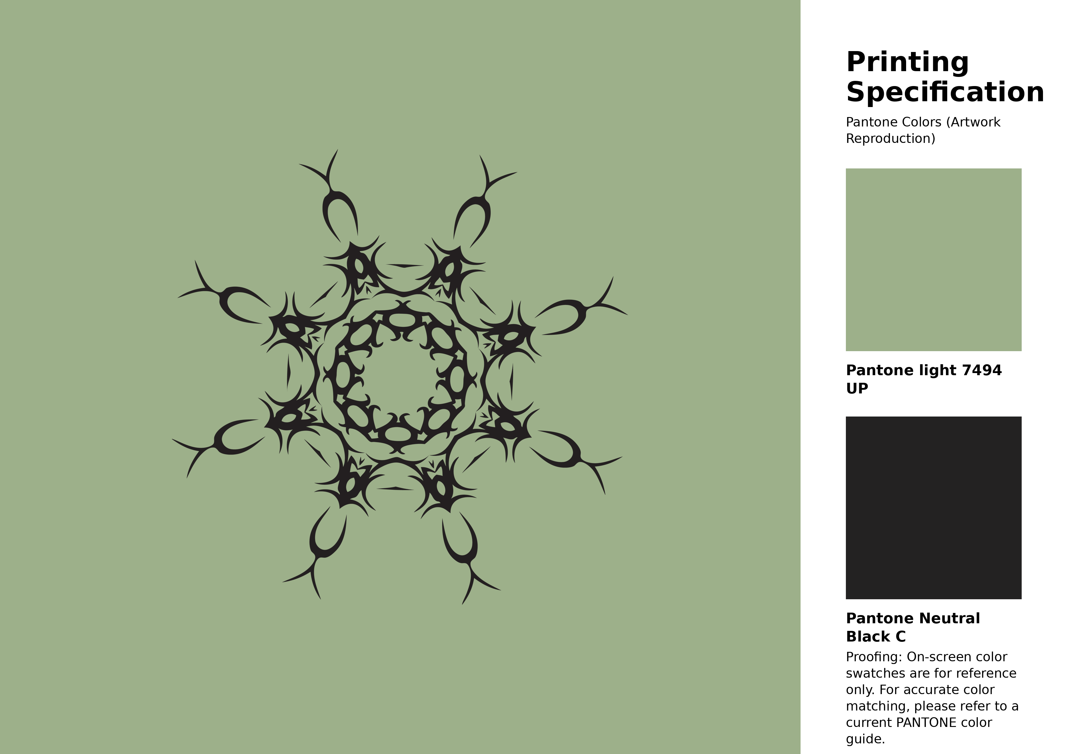 High-quality artwork and graphic illustration using Pantone 7494 UP Color | Hex color Code #9db08a. A fantastic creative resource for designers and artists. #artwork #illustration #graphicart #9db08a