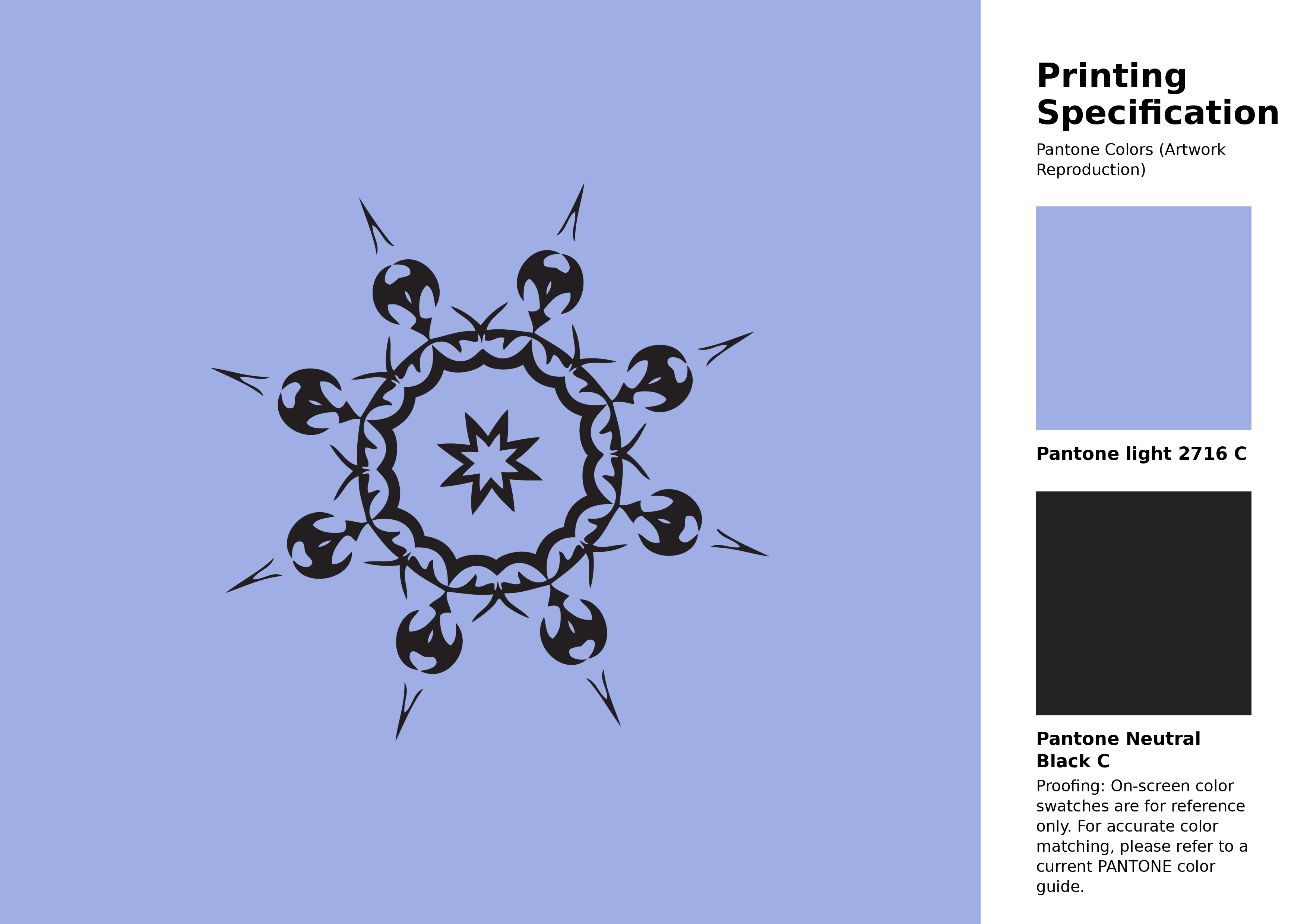 High-quality artwork and graphic illustration using Pantone 2716 C Color | Hex color Code #9faee5. A fantastic creative resource for designers and artists. #artwork #illustration #graphicart #9faee5