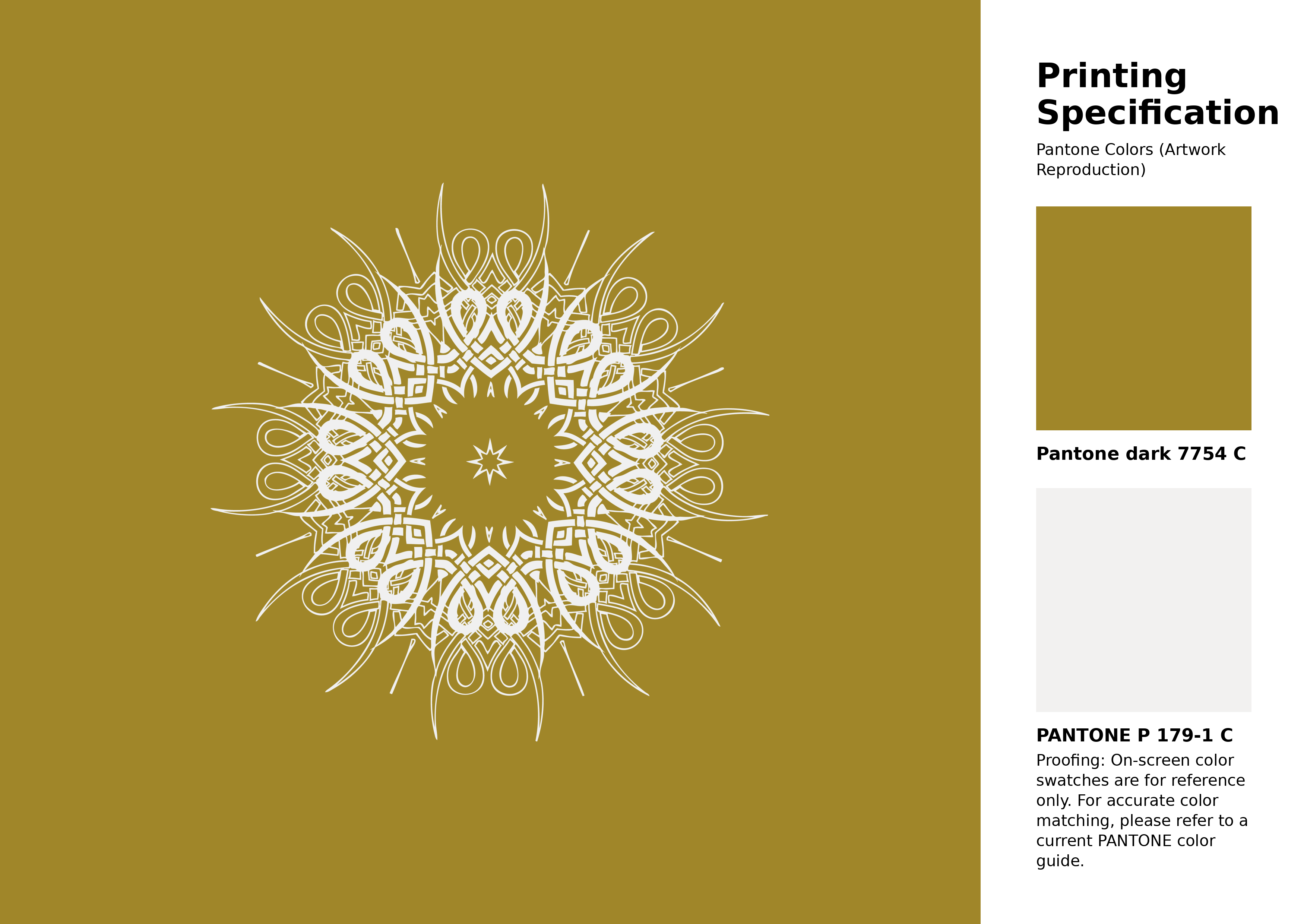 Hex Color #a08629 | Printing Match PANTONE 7754 C | Color
