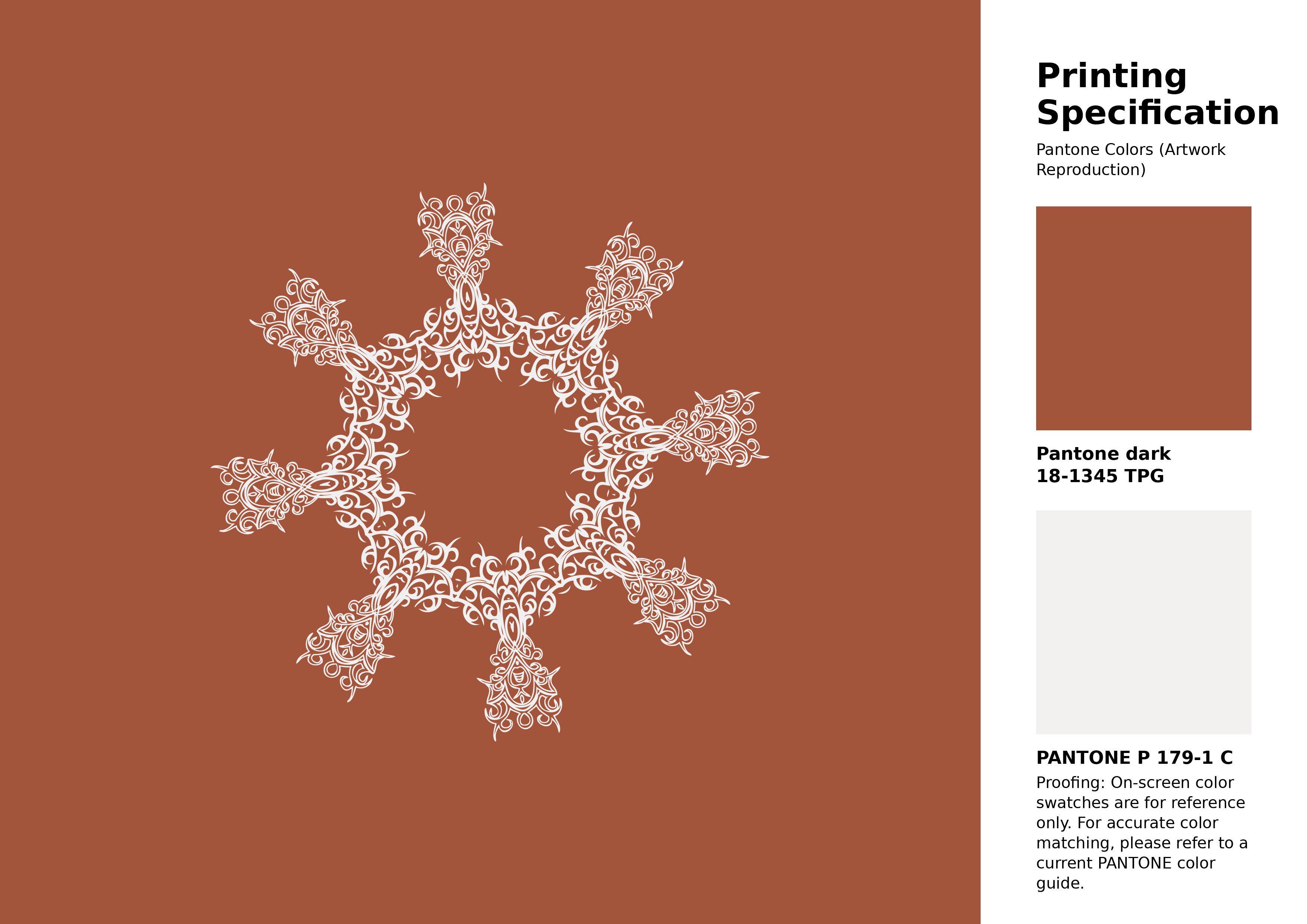 High-quality artwork and graphic illustration using Pantone 18-1345 Tpg Cinnamon Stick Color | Hex color Code #a2553a. A fantastic creative resource for designers and artists. #artwork #illustration #graphicart #a2553a
