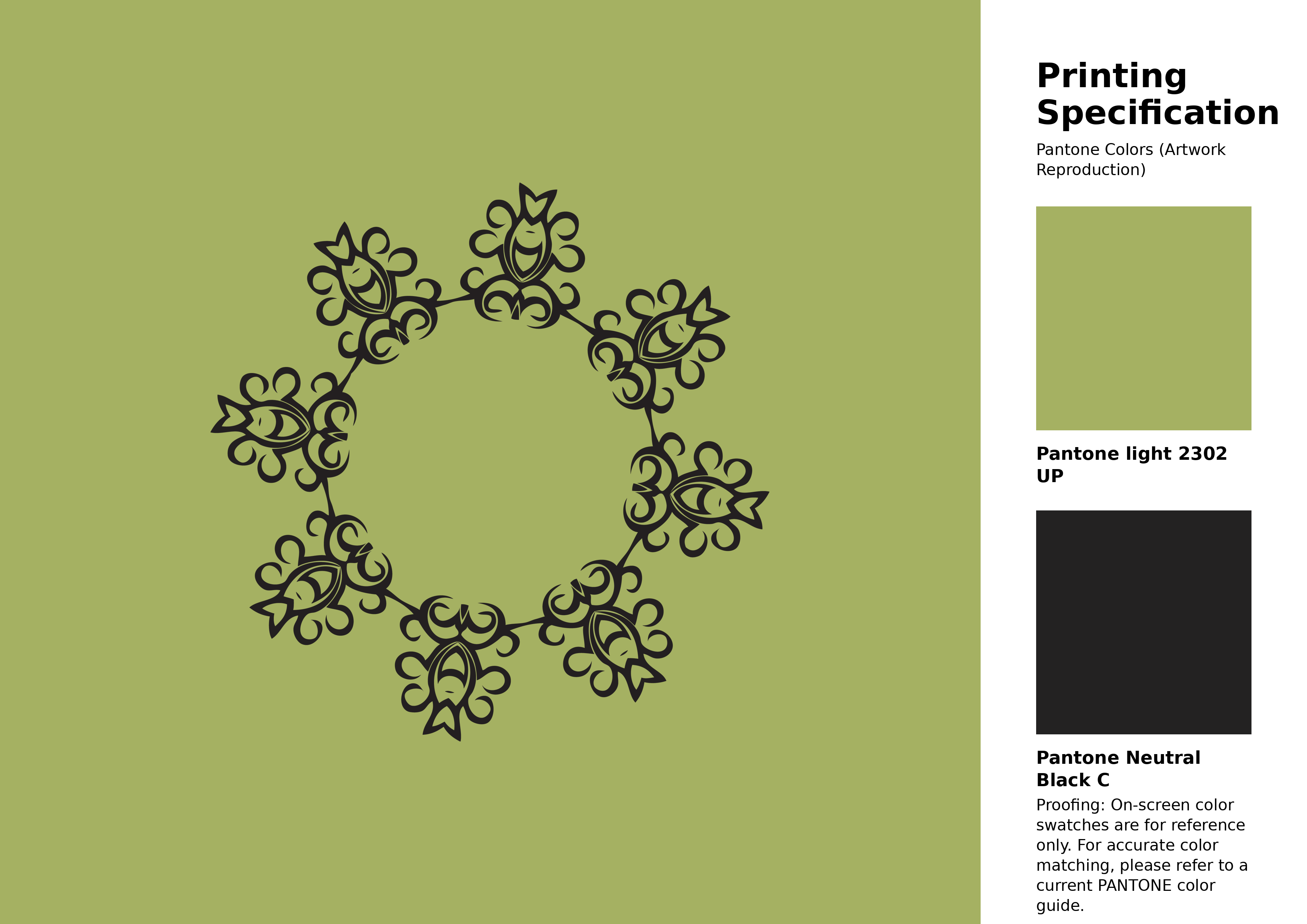 High-quality artwork and graphic illustration using Pantone 2302 UP Color | Hex color Code #a5b162. A fantastic creative resource for designers and artists. #artwork #illustration #graphicart #a5b162