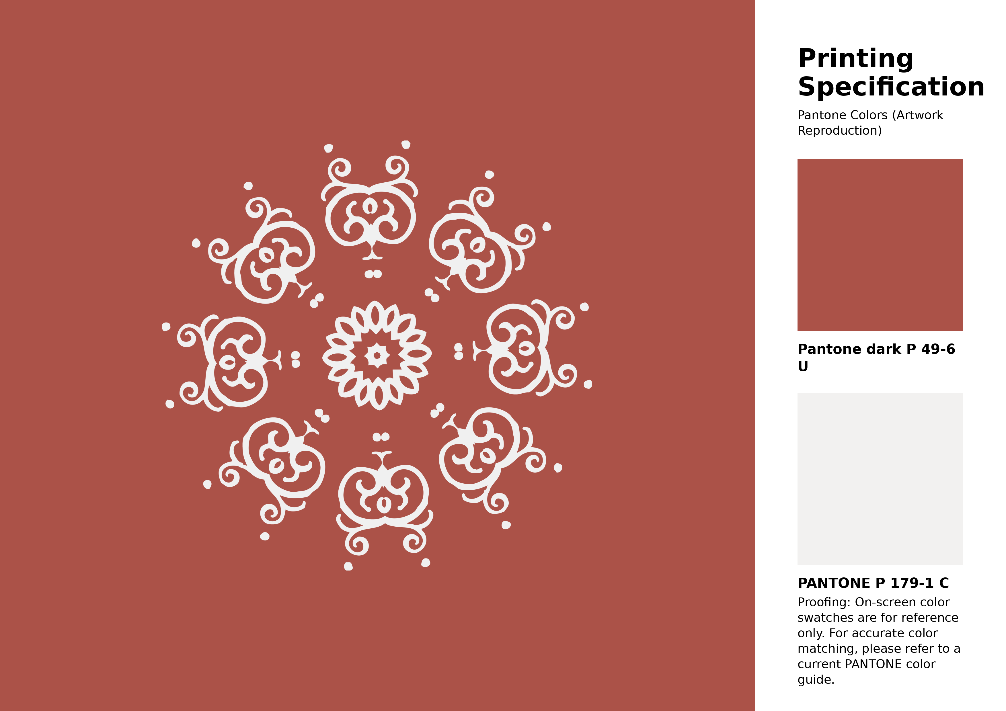 High-quality artwork and graphic illustration using Pantone P 49-6 U Color | Hex color Code #ab5248. A fantastic creative resource for designers and artists. #artwork #illustration #graphicart #ab5248