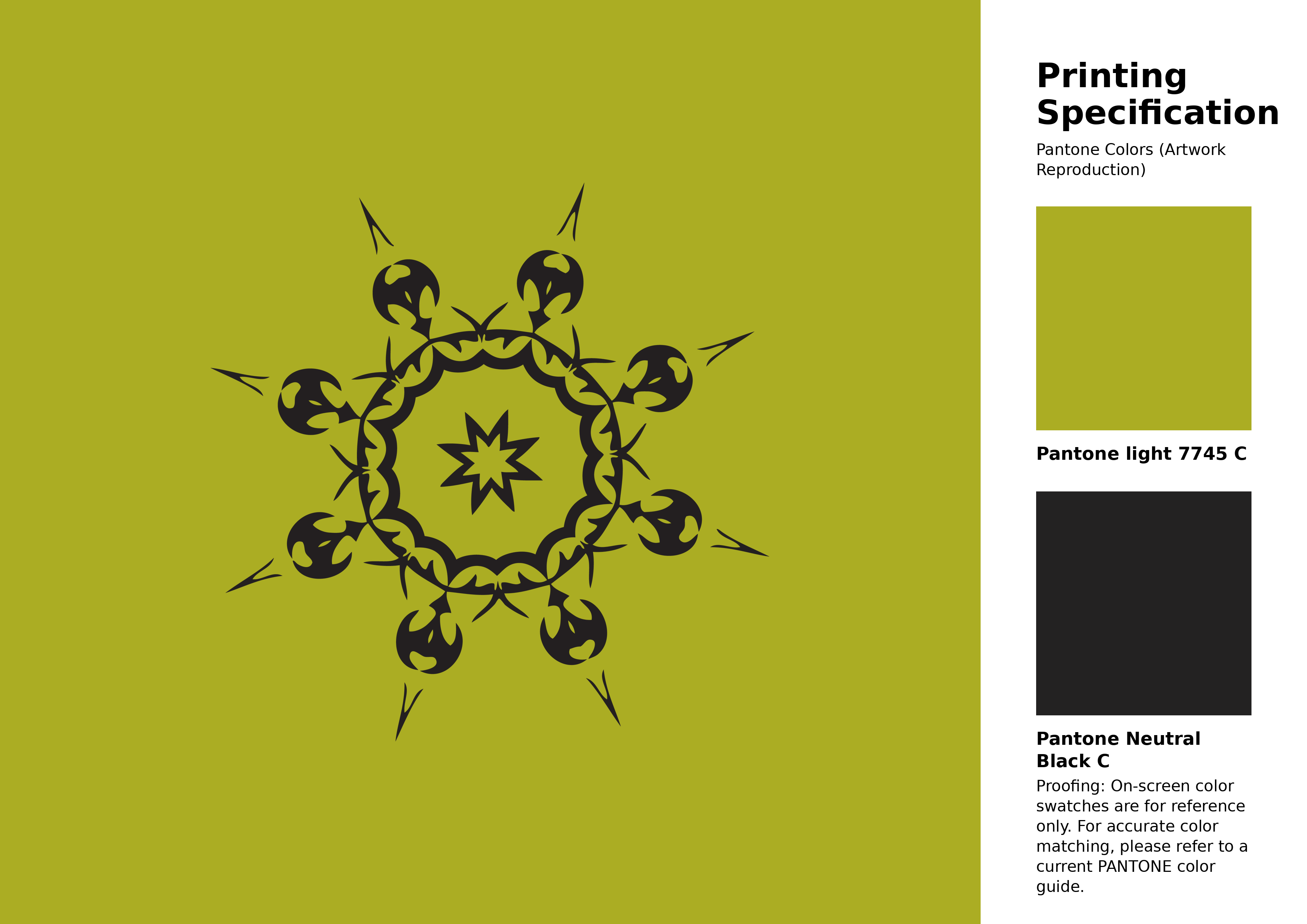 High-quality artwork and graphic illustration using Pantone 7745 C Color | Hex color Code #abad23. A fantastic creative resource for designers and artists. #artwork #illustration #graphicart #abad23