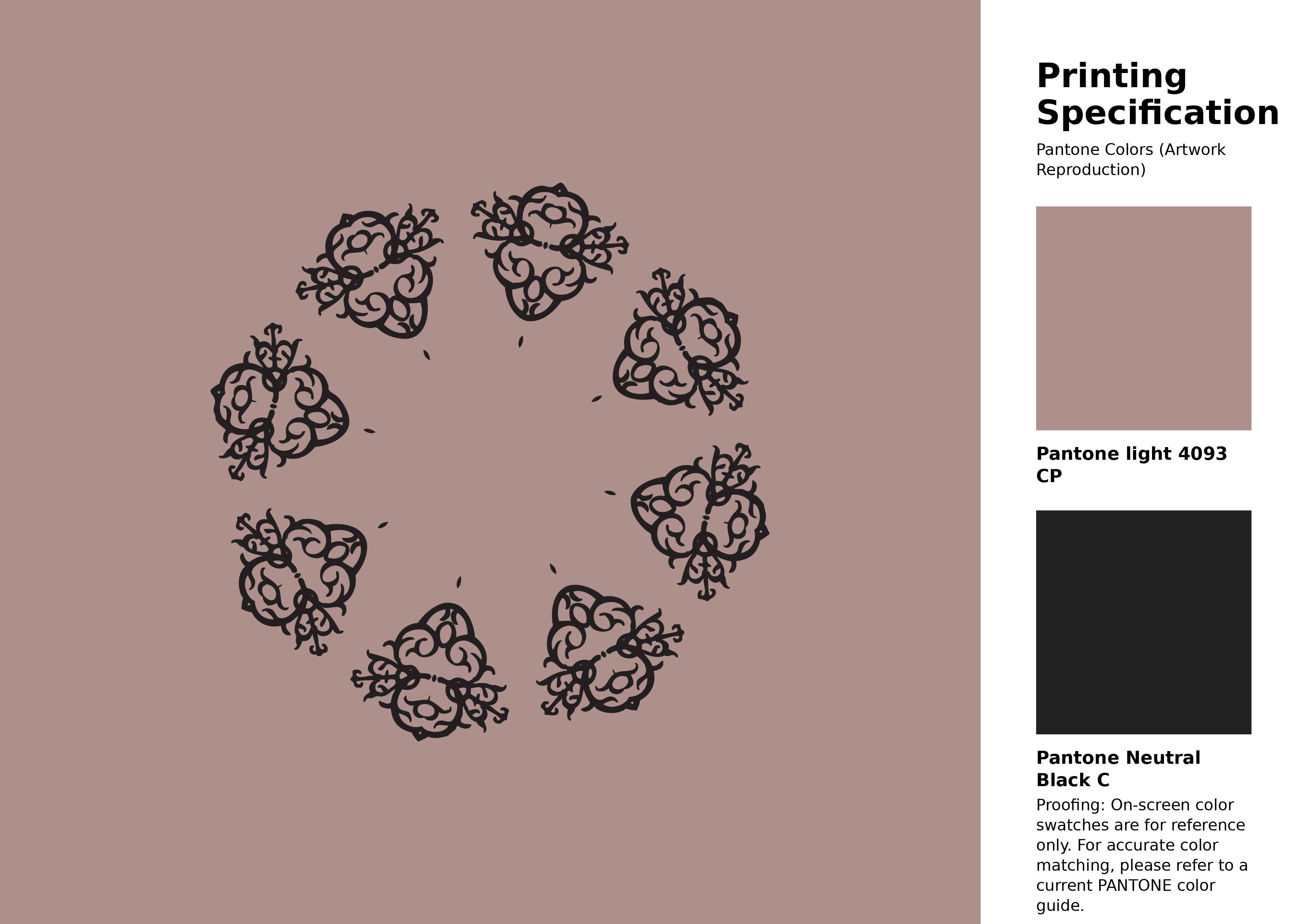 High-quality artwork and graphic illustration using Pantone 4093 CP Color | Hex color Code #ad908c. A fantastic creative resource for designers and artists. #artwork #illustration #graphicart #ad908c