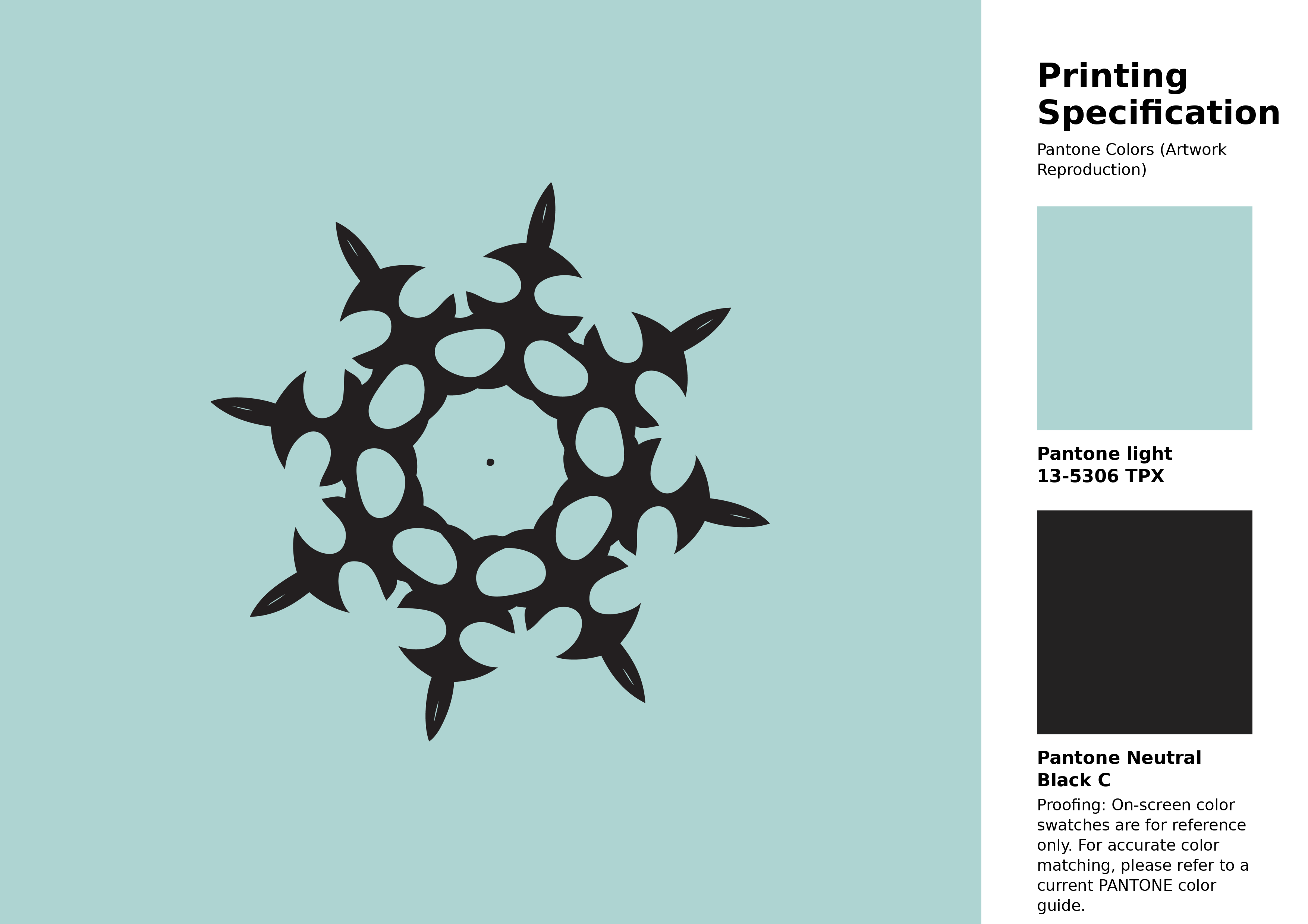 High-quality artwork and graphic illustration using Pantone 13-5306 Tpx Icy Morn Color | Hex color Code #aed4d2. A fantastic creative resource for designers and artists. #artwork #illustration #graphicart #aed4d2