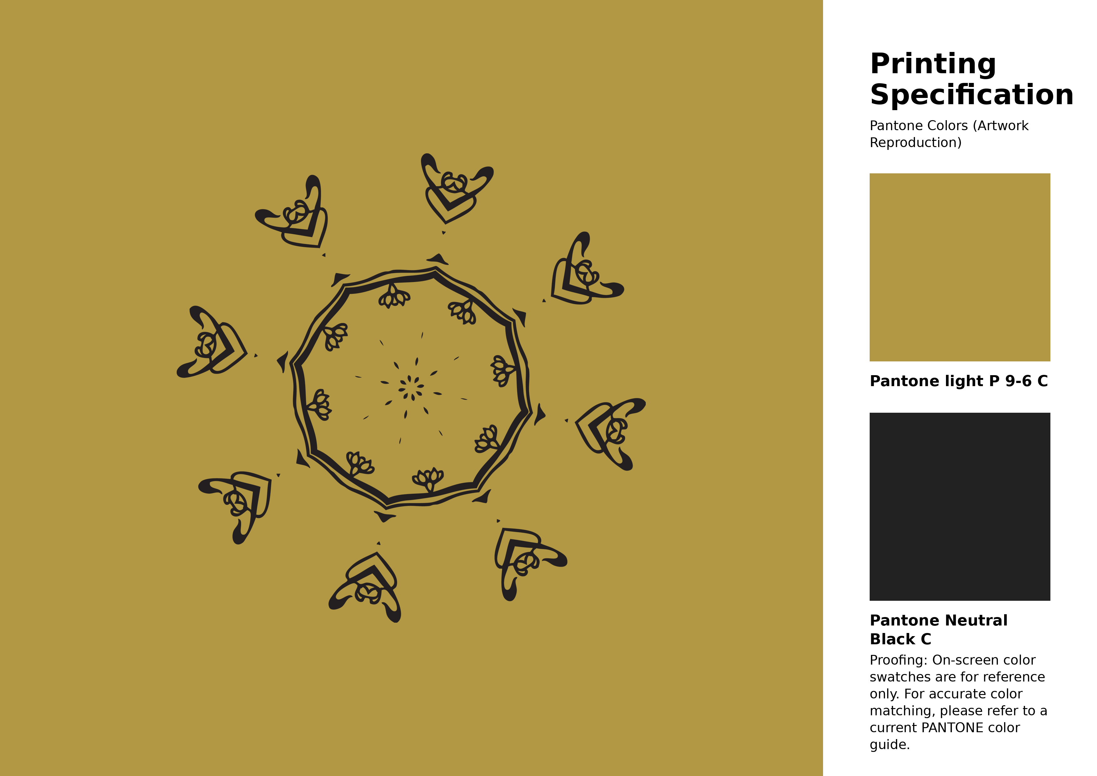 High-quality artwork and graphic illustration using Pantone P 9-6 C Color | Hex color Code #b29844. A fantastic creative resource for designers and artists. #artwork #illustration #graphicart #b29844