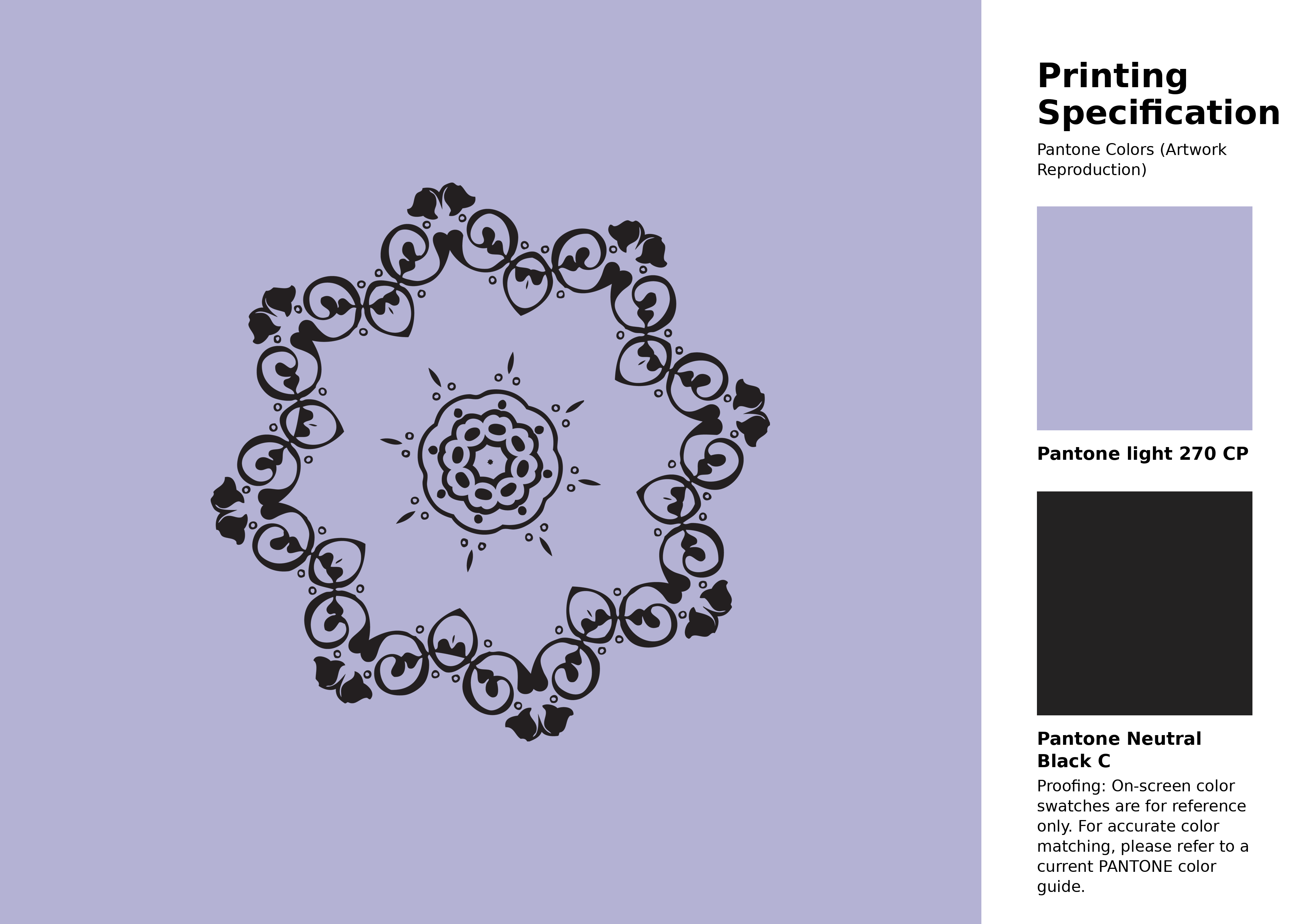 High-quality artwork and graphic illustration using Pantone 270 CP Color | Hex color Code #b4b2d4. A fantastic creative resource for designers and artists. #artwork #illustration #graphicart #b4b2d4