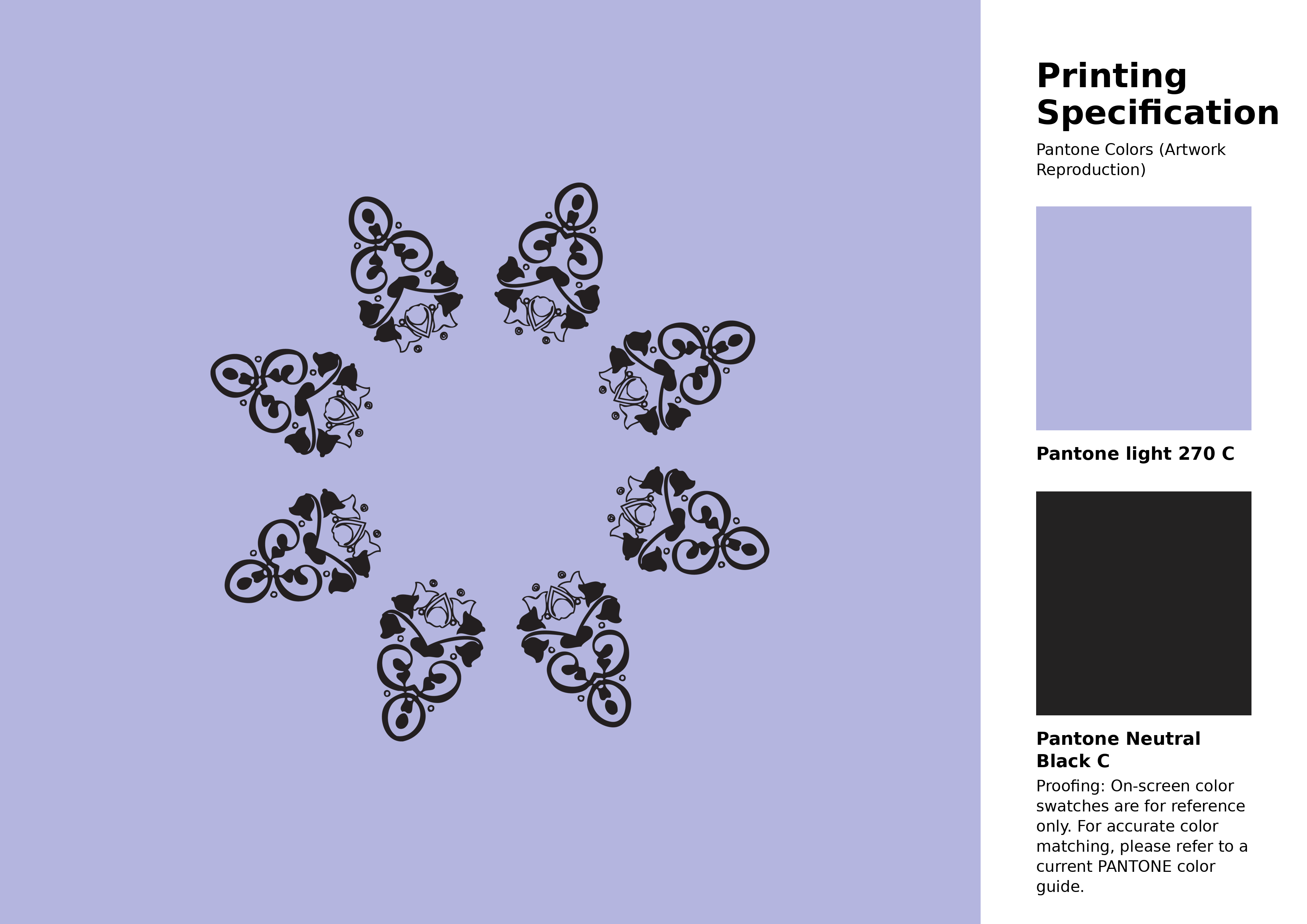 High-quality artwork and graphic illustration using Pantone 270 C Color | Hex color Code #b4b5df. A fantastic creative resource for designers and artists. #artwork #illustration #graphicart #b4b5df