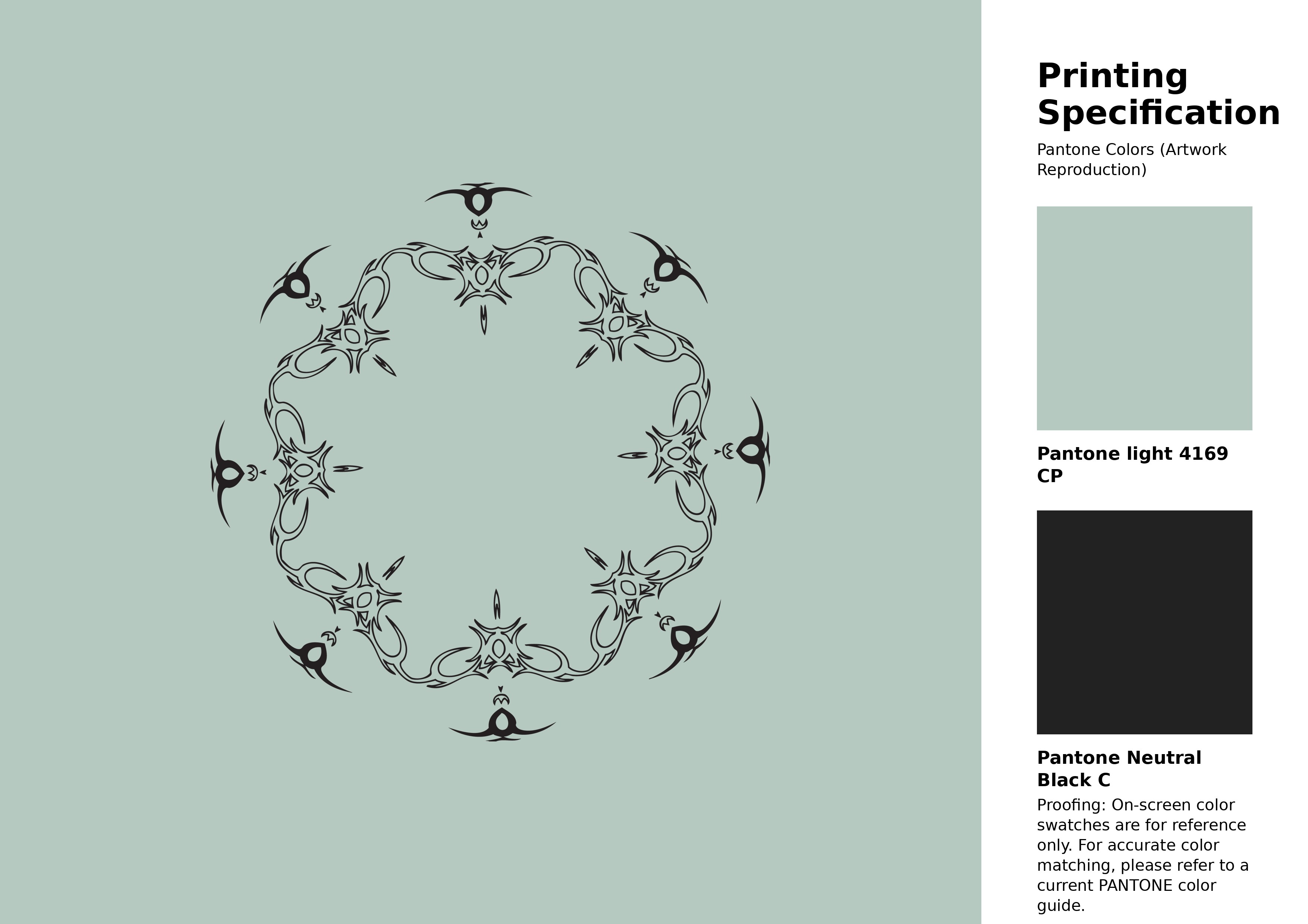 High-quality artwork and graphic illustration using Pantone 4169 CP Color | Hex color Code #b5c9c0. A fantastic creative resource for designers and artists. #artwork #illustration #graphicart #b5c9c0