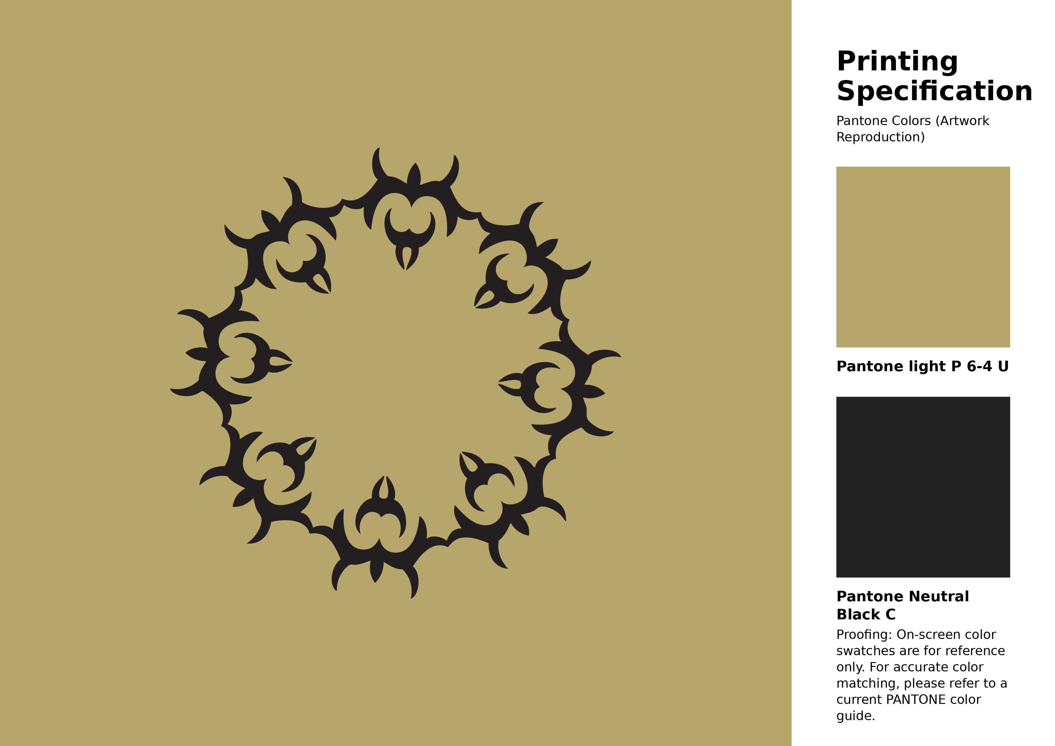 High-quality artwork and graphic illustration using Pantone P 6-4 U Color | Hex color Code #b6a669. A fantastic creative resource for designers and artists. #artwork #illustration #graphicart #b6a669