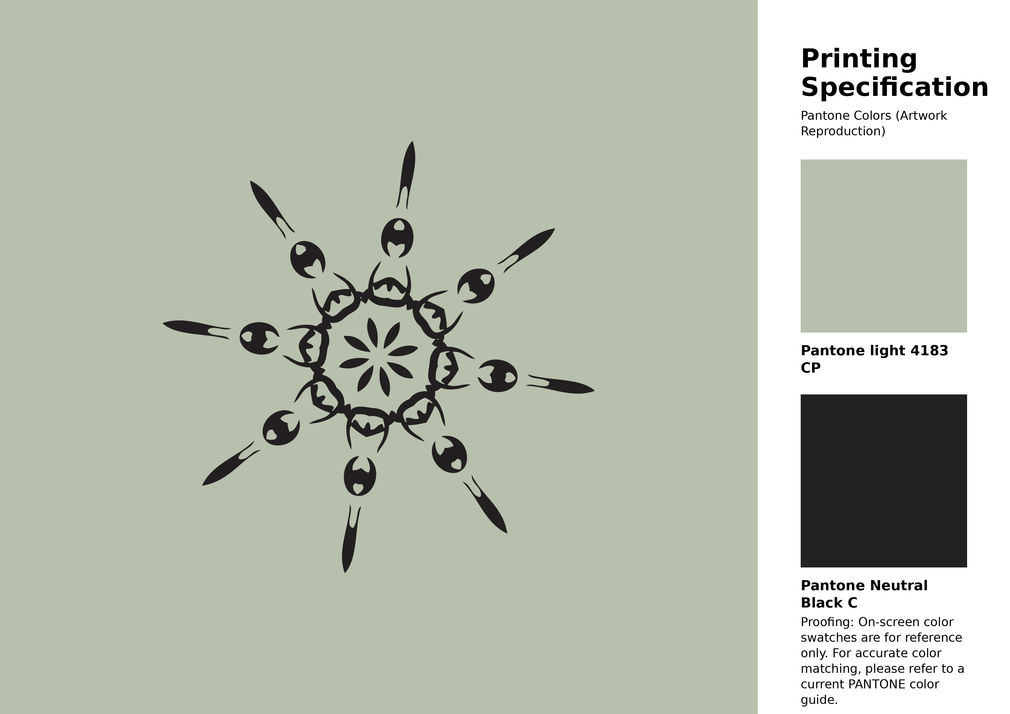 High-quality artwork and graphic illustration using Pantone 4183 CP Color | Hex color Code #b7c0ac. A fantastic creative resource for designers and artists. #artwork #illustration #graphicart #b7c0ac