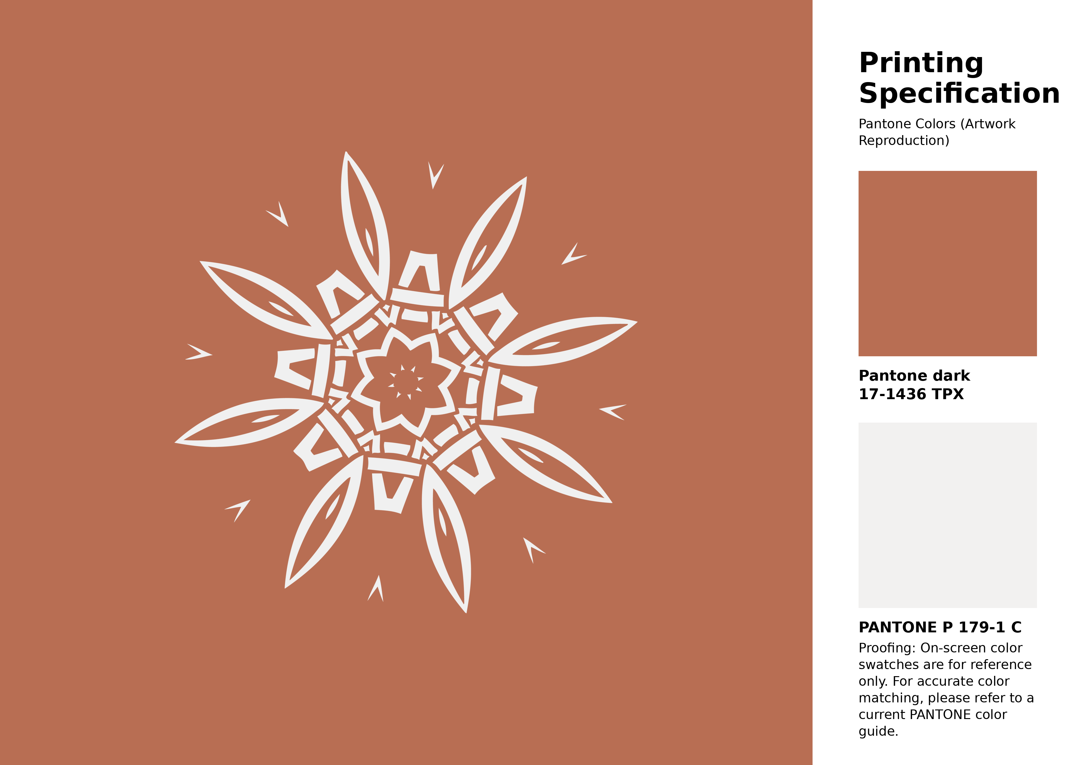 High-quality artwork and graphic illustration using Pantone 17-1436 Tpx Raw Sienna Color | Hex color Code #b86e53. A fantastic creative resource for designers and artists. #artwork #illustration #graphicart #b86e53