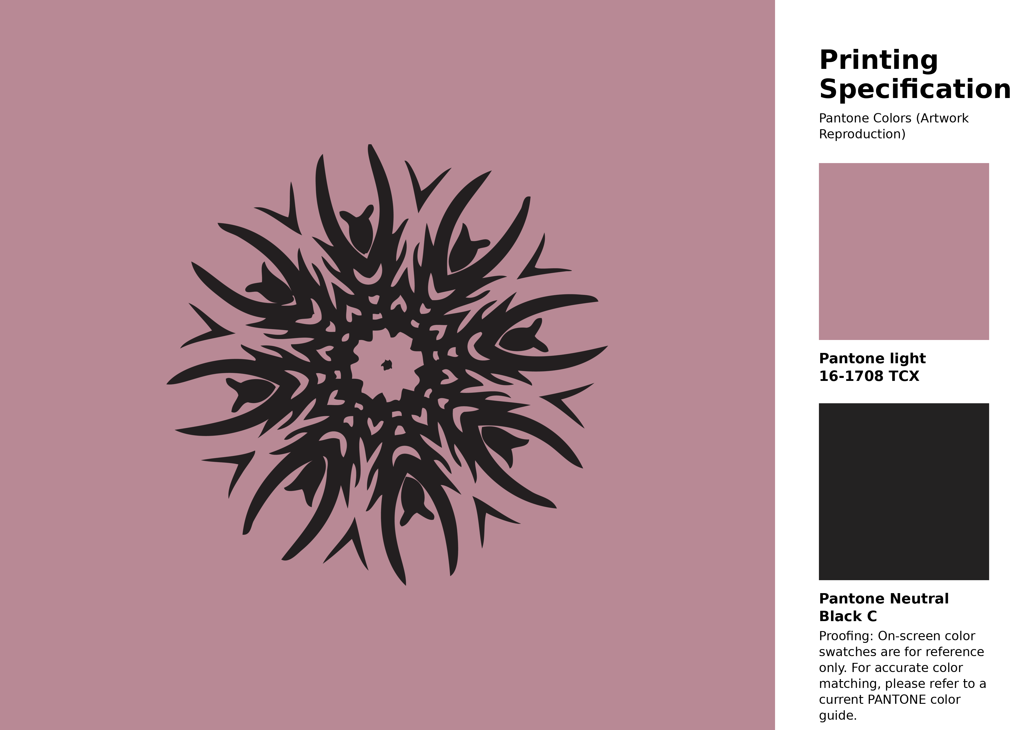 Hex Color #b88995 | Printing Match PANTONE 16-1708 TCX | Color