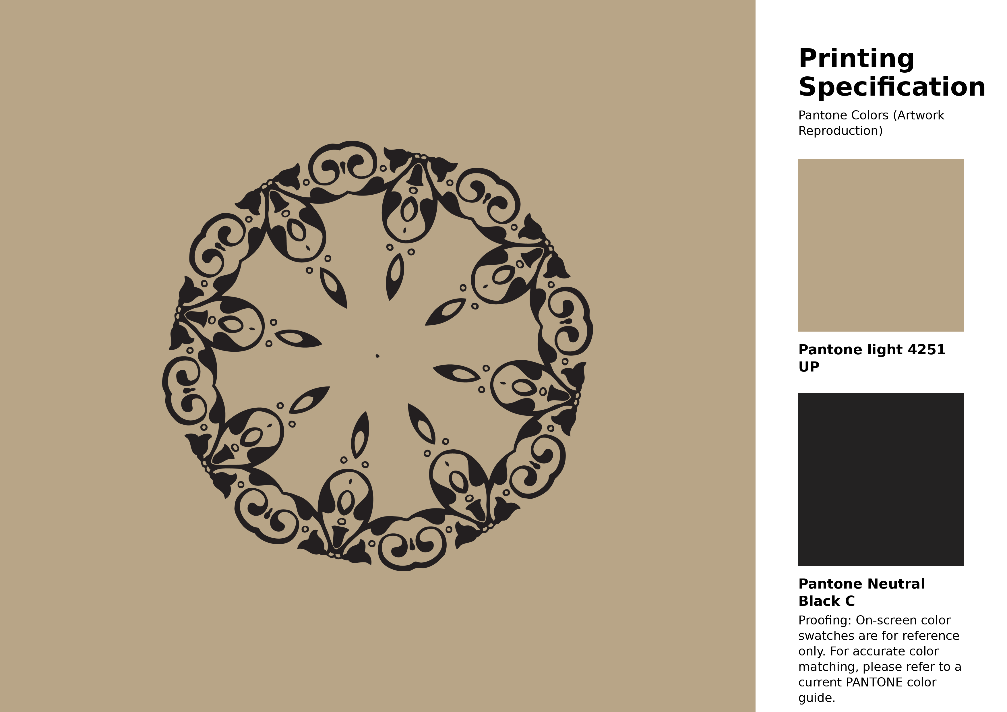 High-quality artwork and graphic illustration using Pantone 4251 UP Color | Hex color Code #b8a587. A fantastic creative resource for designers and artists. #artwork #illustration #graphicart #b8a587