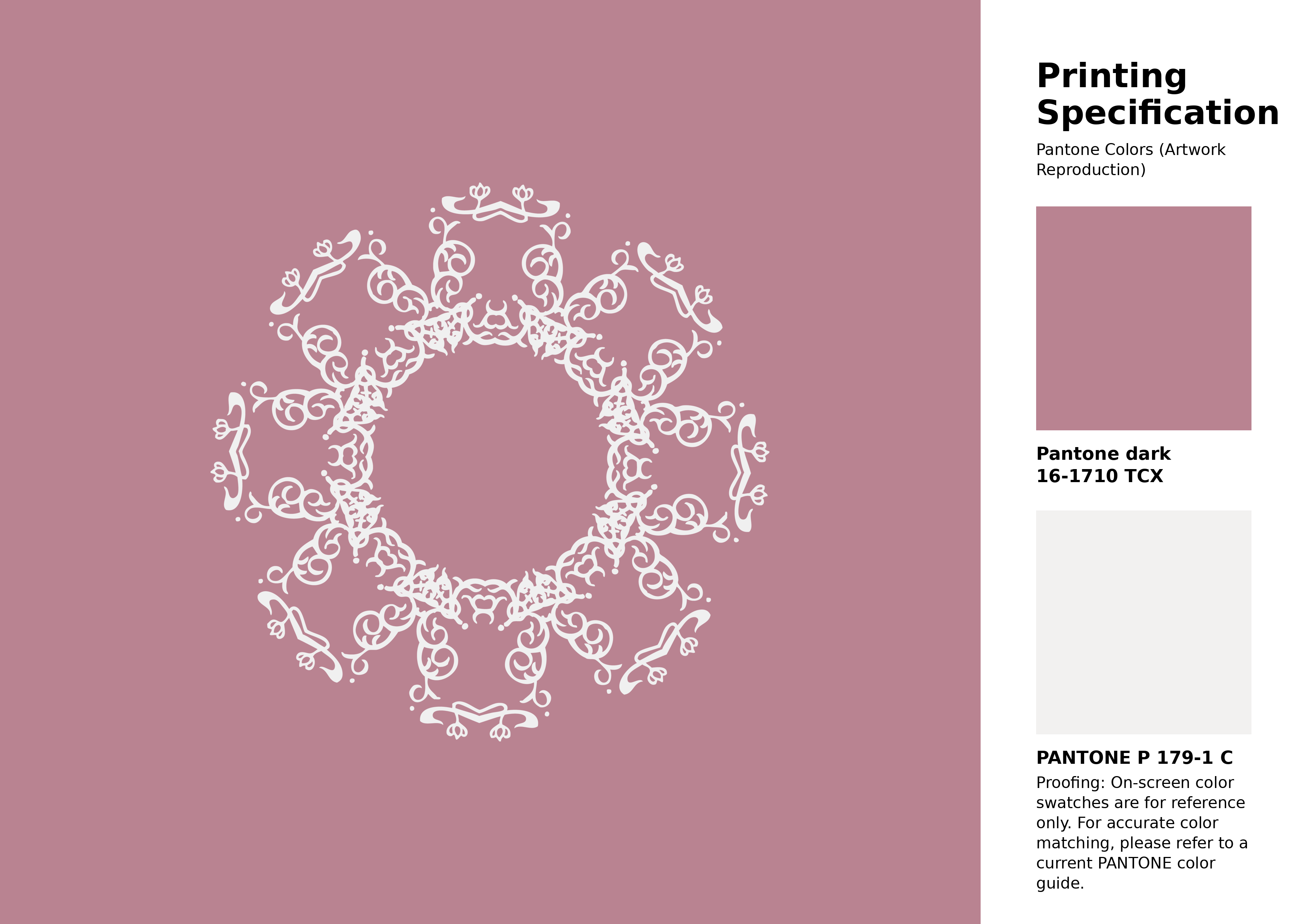 Hex Color #b98391 | Printing Match PANTONE 16-1710 TCX | Color