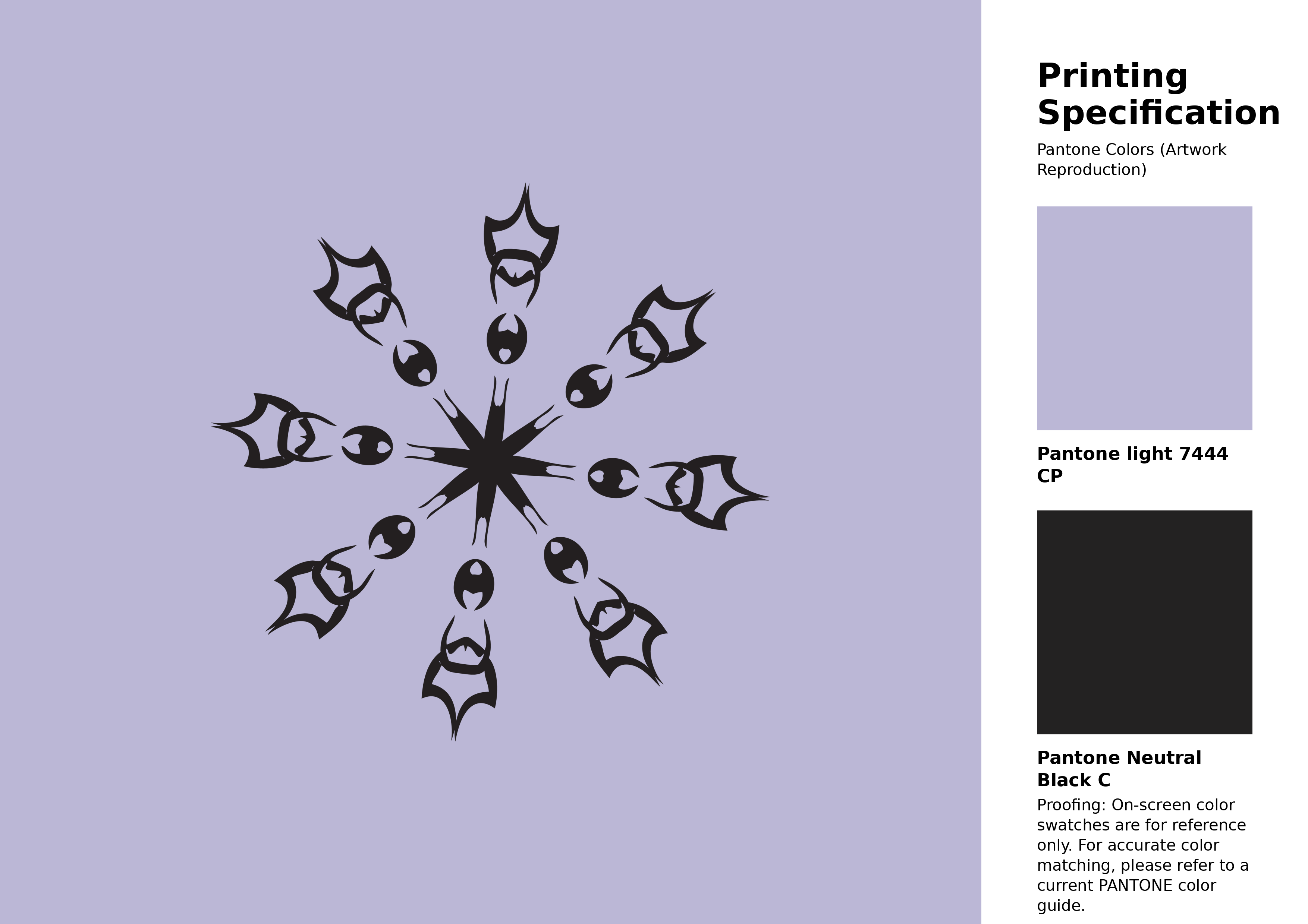 High-quality artwork and graphic illustration using Pantone 7444 CP Color | Hex color Code #bbb7d6. A fantastic creative resource for designers and artists. #artwork #illustration #graphicart #bbb7d6