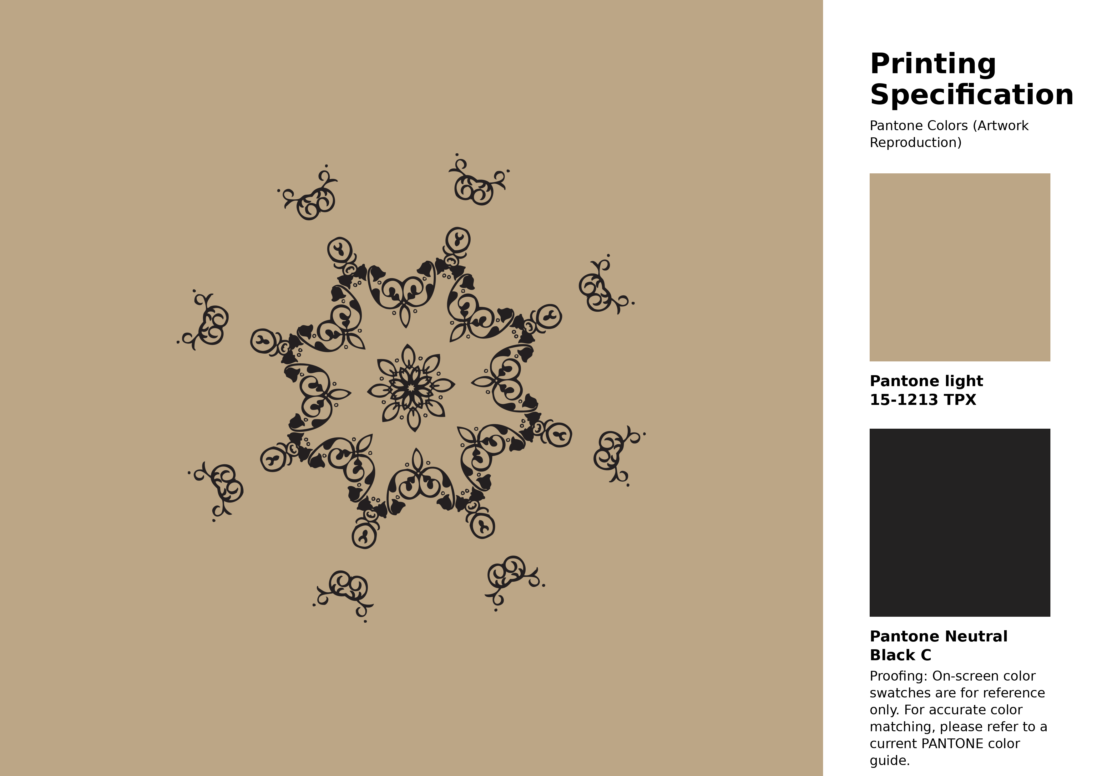 High-quality artwork and graphic illustration using Pantone 15-1213 Tpx Candied Ginger Color | Hex color Code #bca686. A fantastic creative resource for designers and artists. #artwork #illustration #graphicart #bca686
