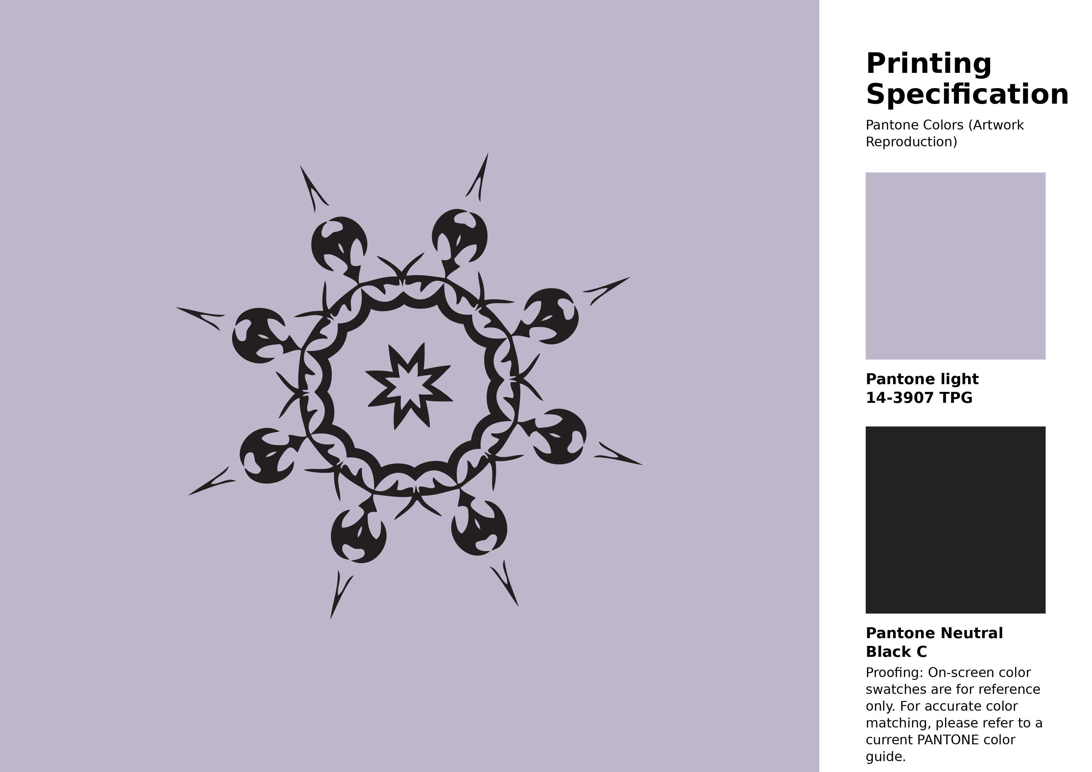 High-quality artwork and graphic illustration using Pantone 14-3907 Tpg Thistle Color | Hex color Code #bcb7ca. A fantastic creative resource for designers and artists. #artwork #illustration #graphicart #bcb7ca