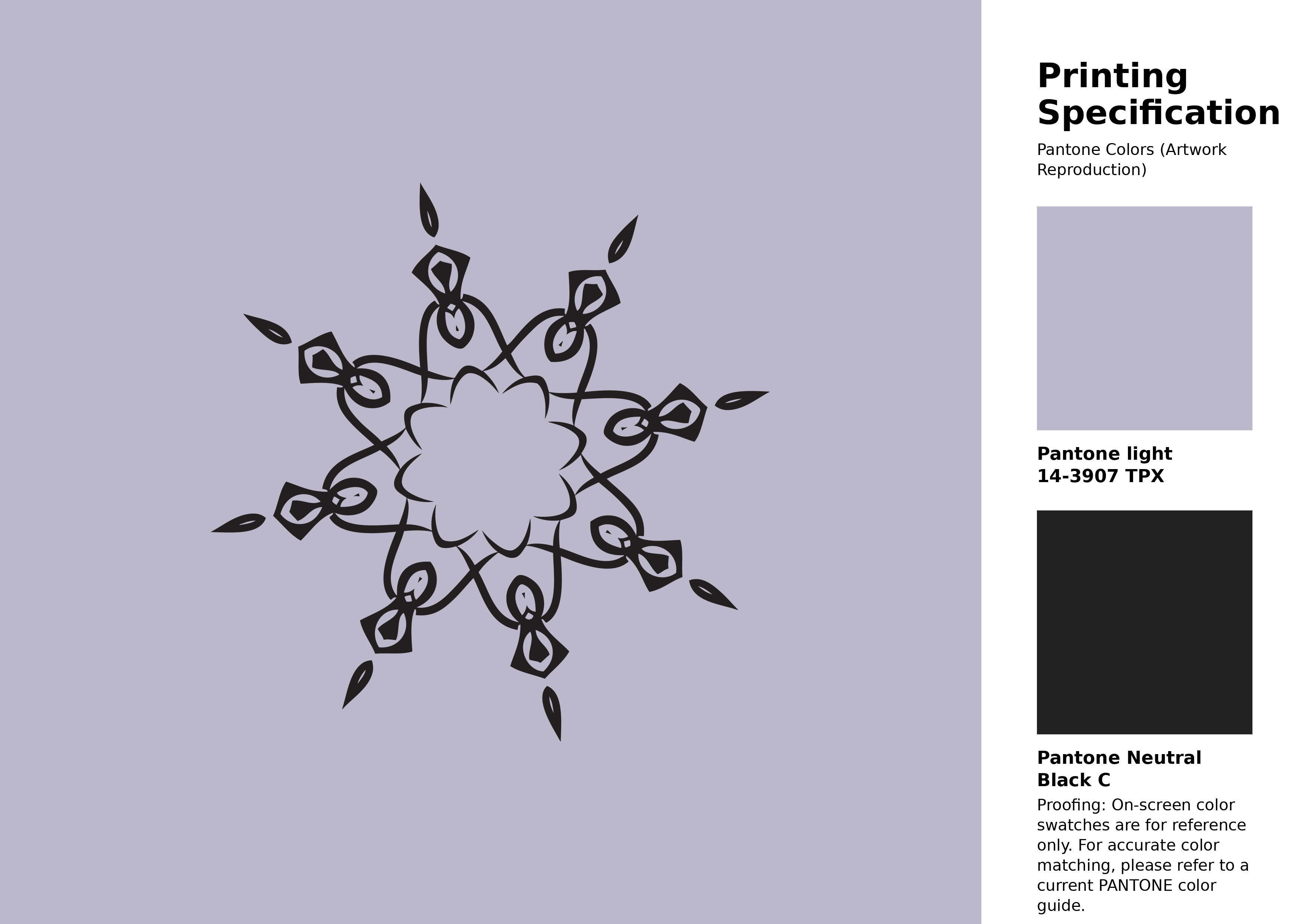 High-quality artwork and graphic illustration using Pantone 14-3907 Tpx Thistle Color | Hex color Code #bcb8cb. A fantastic creative resource for designers and artists. #artwork #illustration #graphicart #bcb8cb