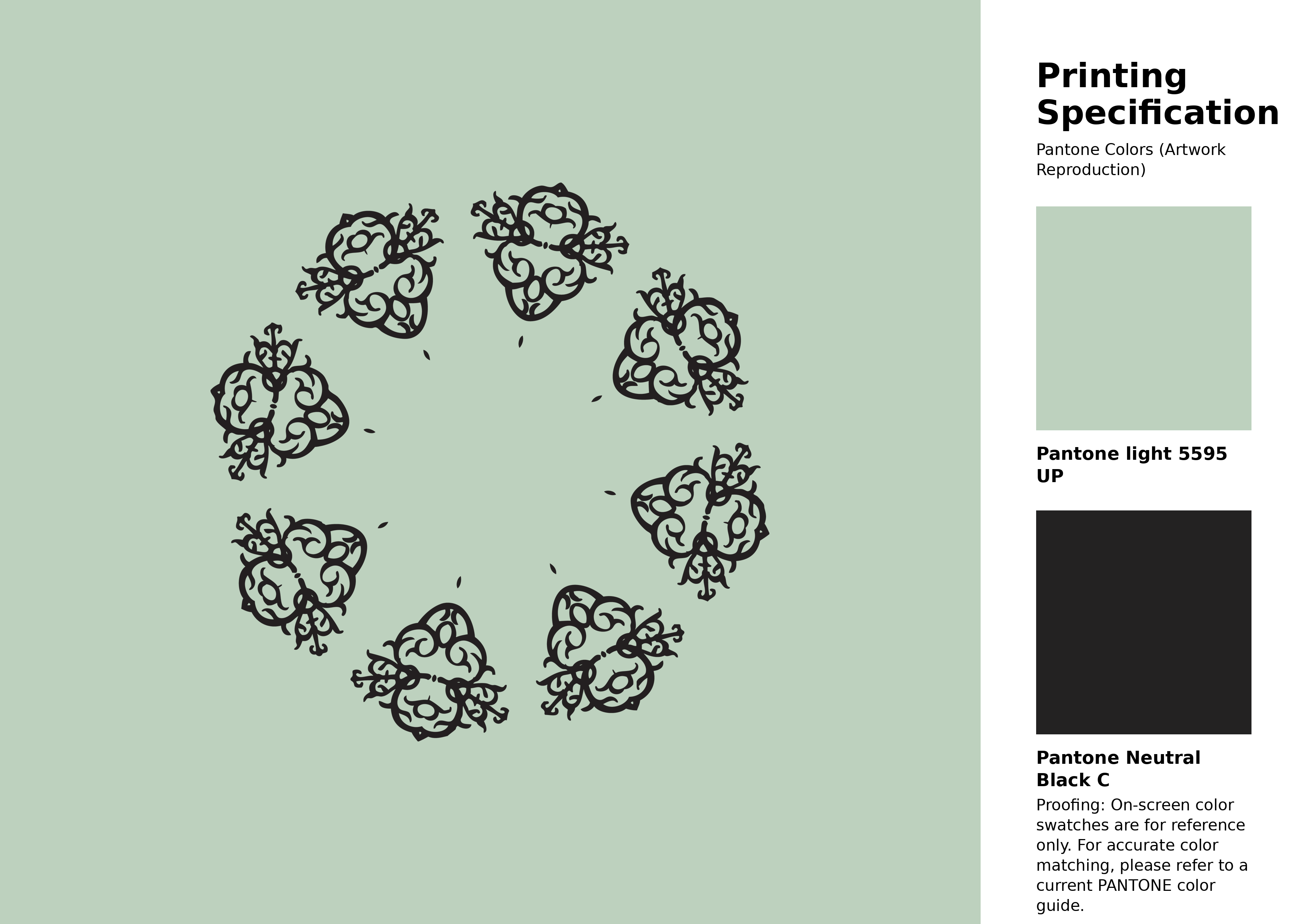 High-quality artwork and graphic illustration using Pantone 5595 UP Color | Hex color Code #bdd1be. A fantastic creative resource for designers and artists. #artwork #illustration #graphicart #bdd1be