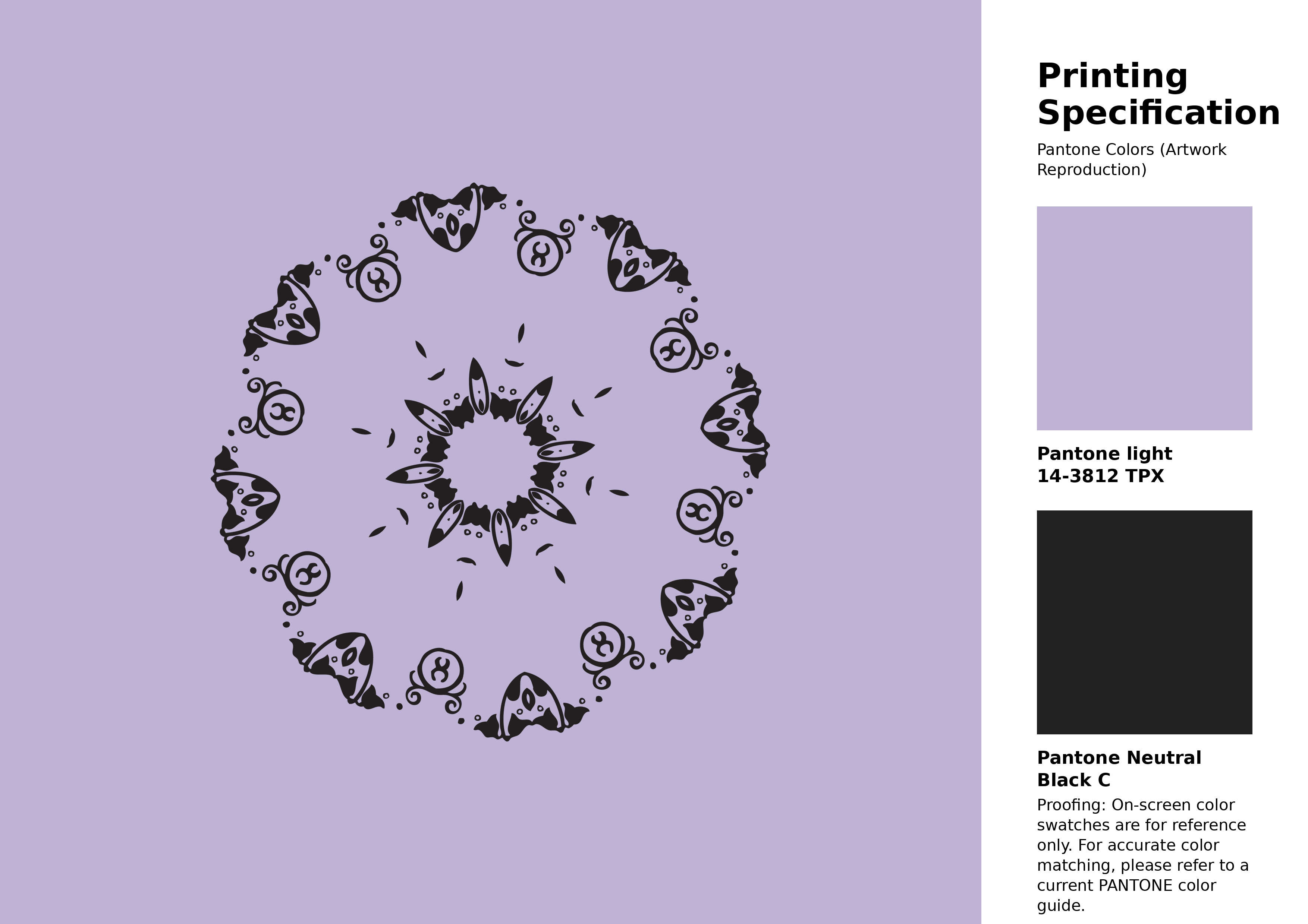 High-quality artwork and graphic illustration using Pantone 14-3812 Tpx Pastel Lilac Color | Hex color Code #beb2d5. A fantastic creative resource for designers and artists. #artwork #illustration #graphicart #beb2d5