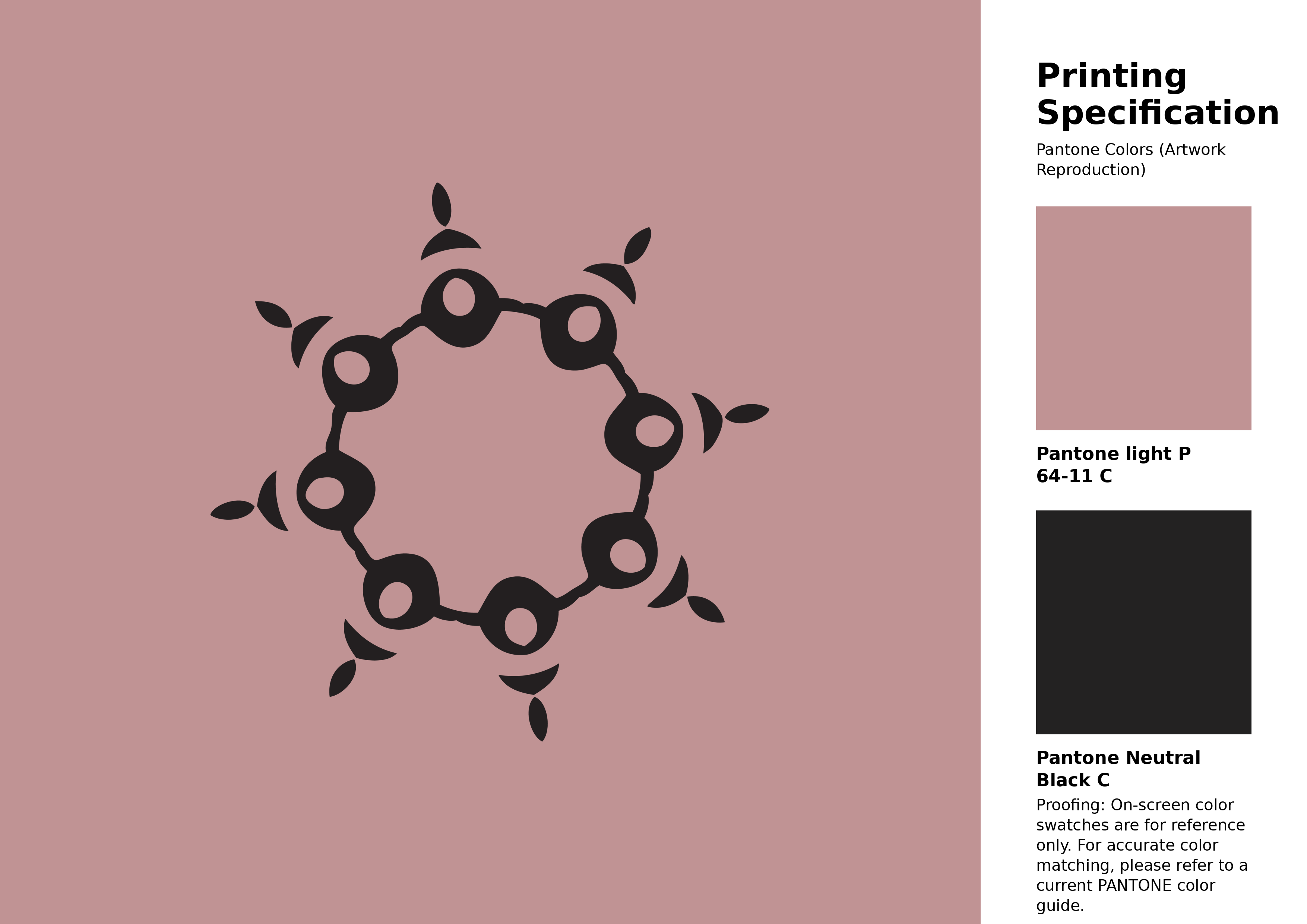 High-quality artwork and graphic illustration using Pantone P 64-11 C Color | Hex color Code #c09394. A fantastic creative resource for designers and artists. #artwork #illustration #graphicart #c09394