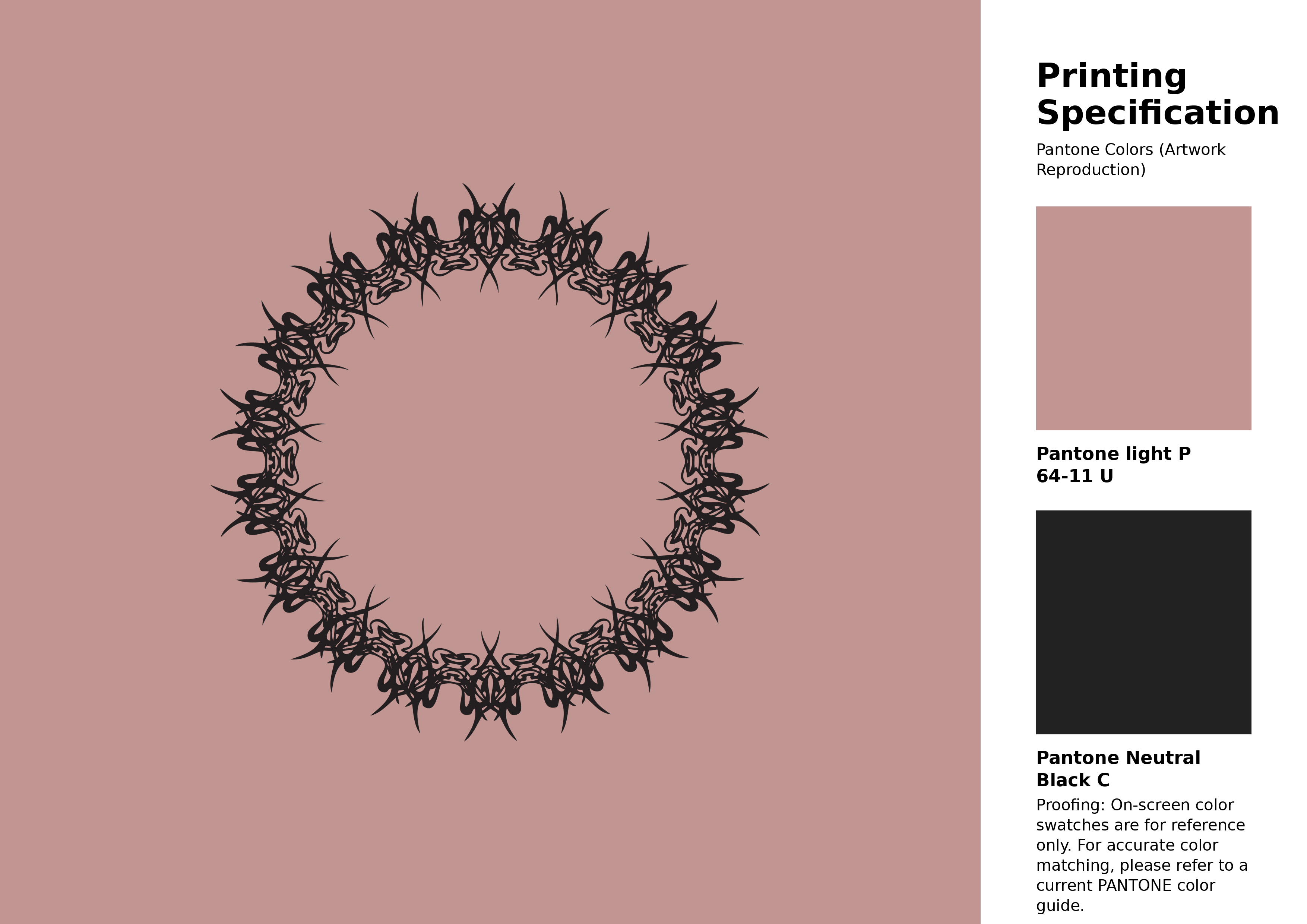 High-quality artwork and graphic illustration using Pantone P 64-11 U Color | Hex color Code #c09592. A fantastic creative resource for designers and artists. #artwork #illustration #graphicart #c09592