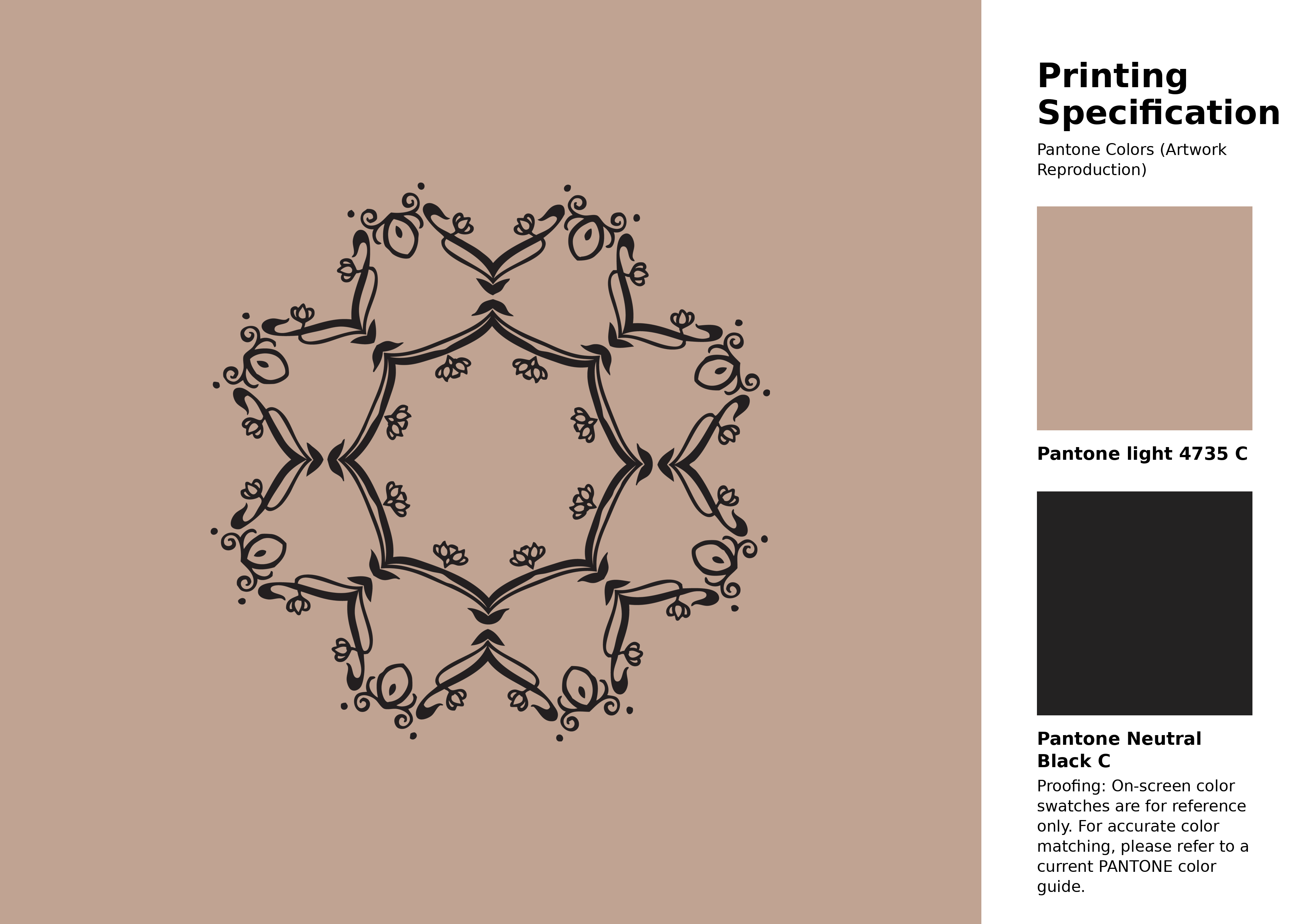High-quality artwork and graphic illustration using Pantone 4735 C Color | Hex color Code #c0a392. A fantastic creative resource for designers and artists. #artwork #illustration #graphicart #c0a392