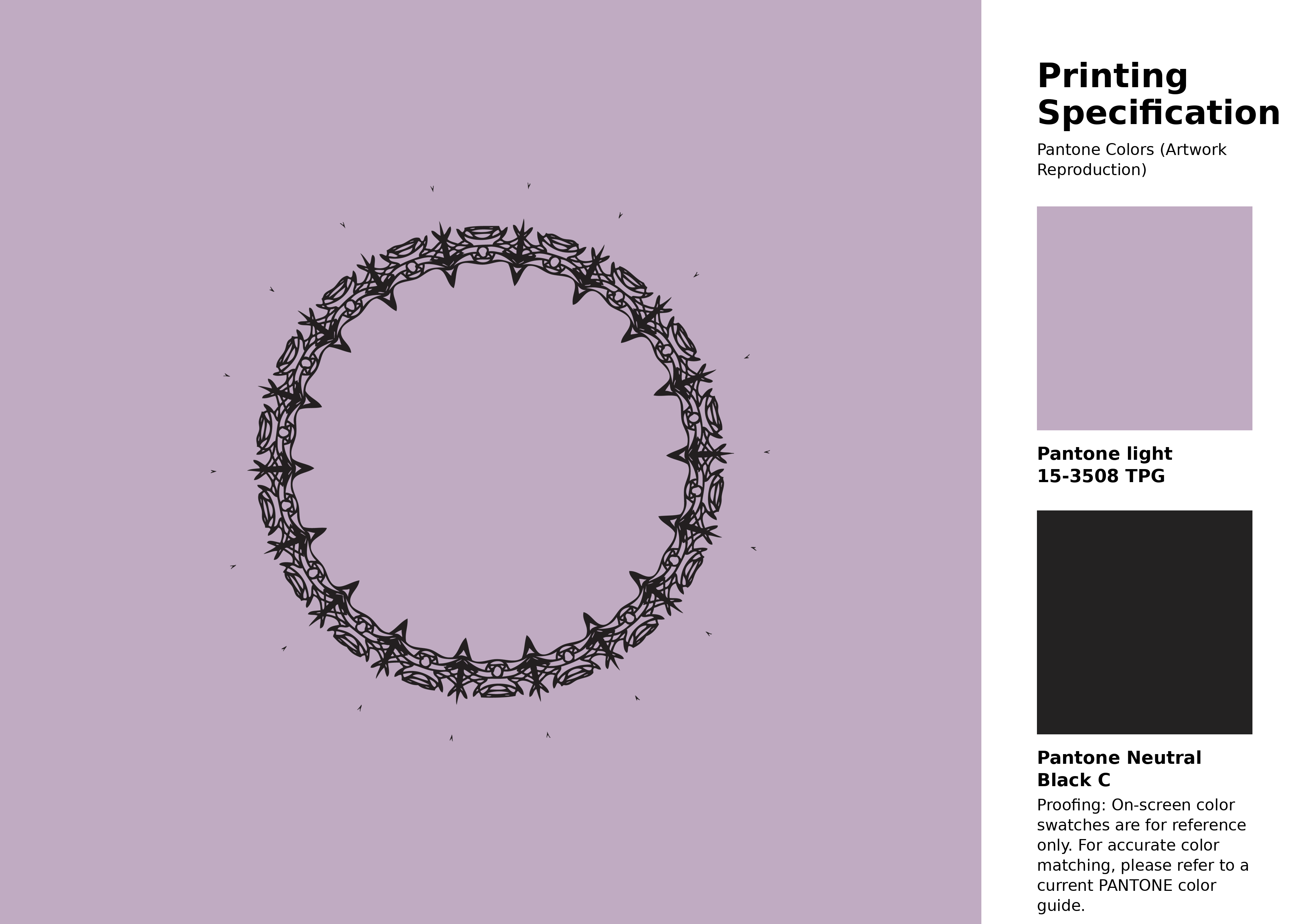 High-quality artwork and graphic illustration using Pantone 15-3508 Tpg Fair Orchid Color | Hex color Code #c0abc2. A fantastic creative resource for designers and artists. #artwork #illustration #graphicart #c0abc2