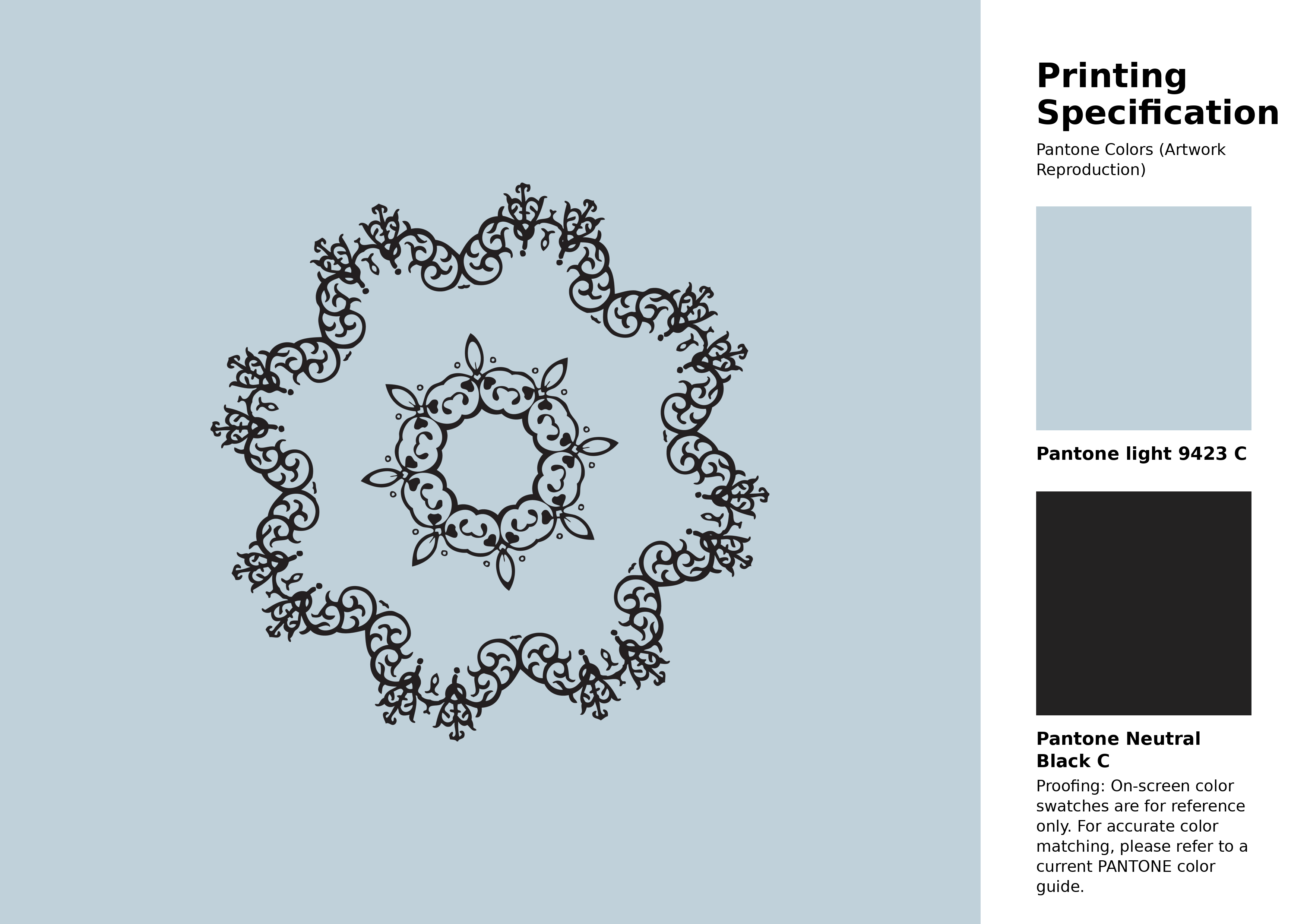 High-quality artwork and graphic illustration using Pantone 9423 C Color | Hex color Code #c0d1da. A fantastic creative resource for designers and artists. #artwork #illustration #graphicart #c0d1da