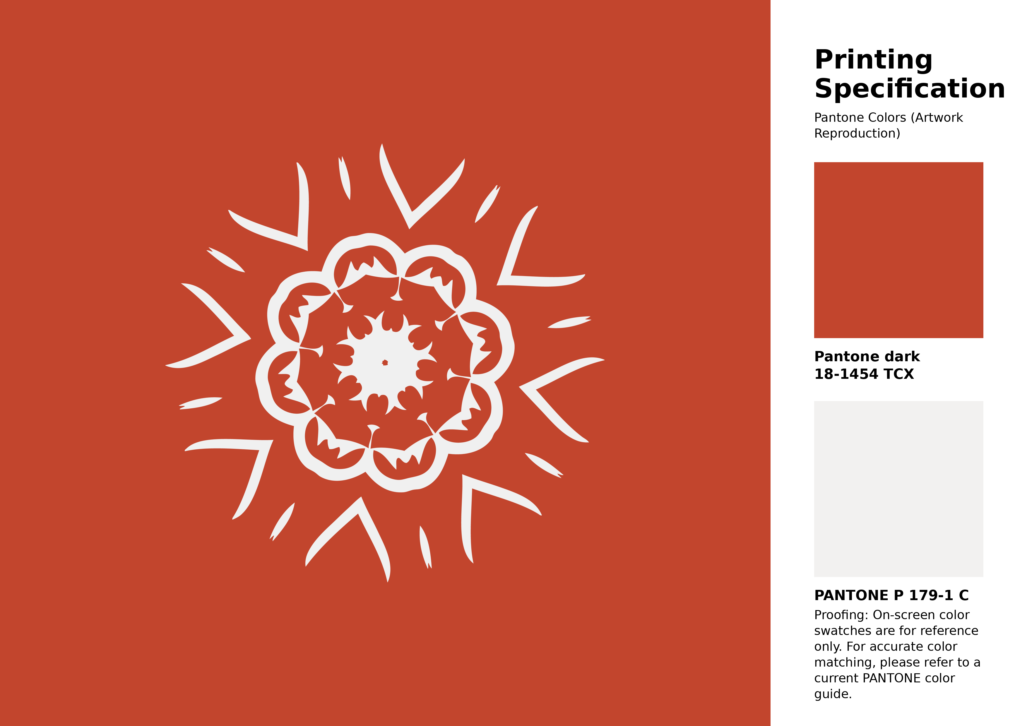 High-quality artwork and graphic illustration using Pantone 18-1454 Tcx Red Clay Color | Hex color Code #c2452d. A fantastic creative resource for designers and artists. #artwork #illustration #graphicart #c2452d