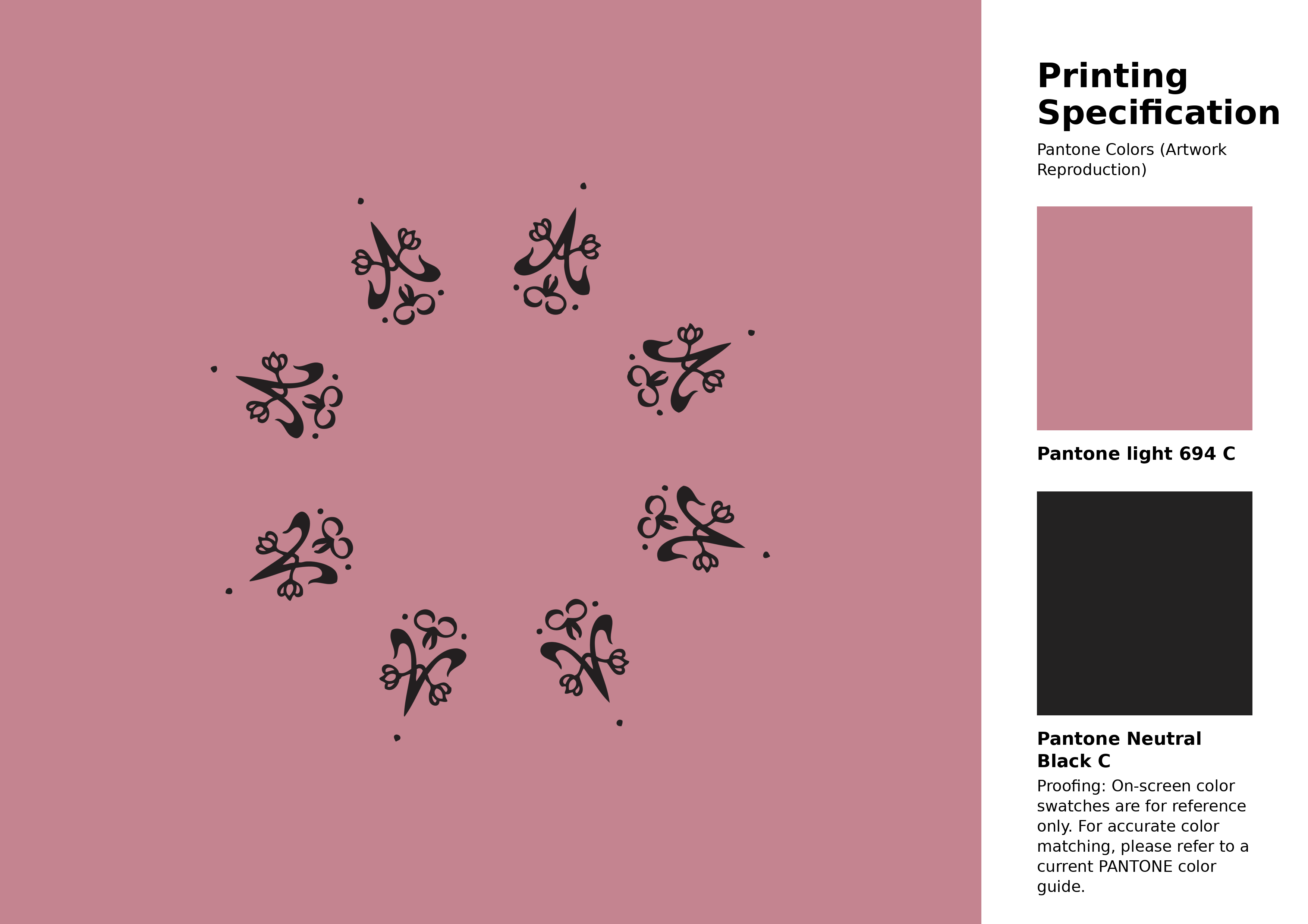 High-quality artwork and graphic illustration using Pantone 694 C Color | Hex color Code #c48490. A fantastic creative resource for designers and artists. #artwork #illustration #graphicart #c48490