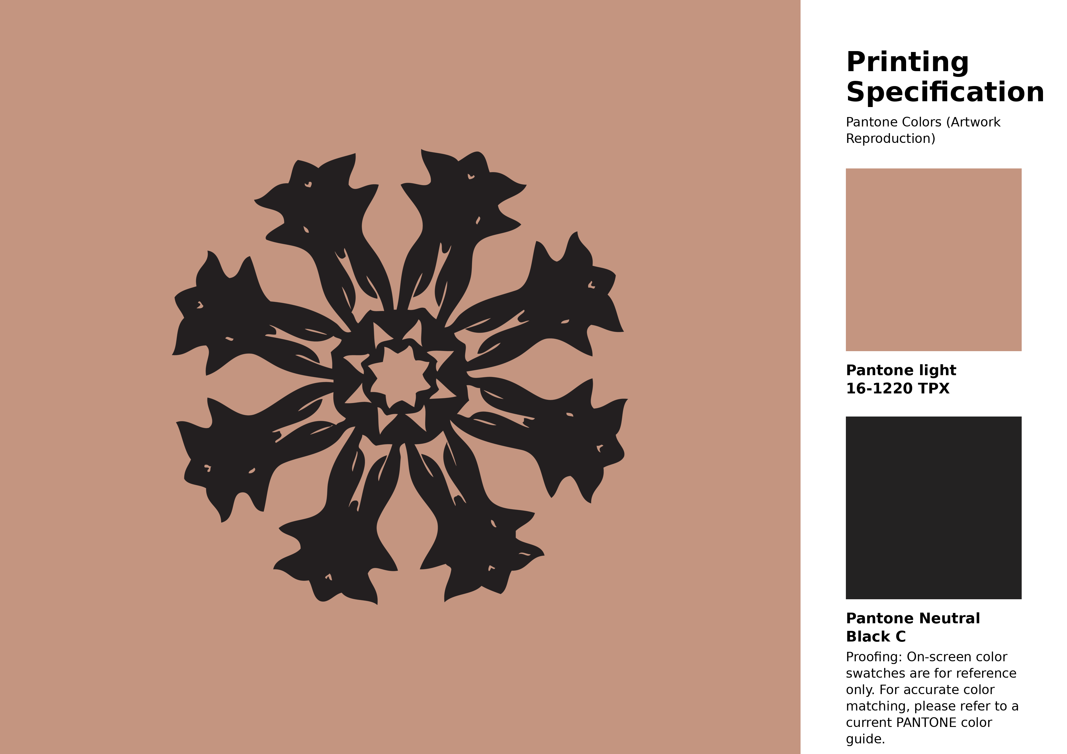High-quality artwork and graphic illustration using Pantone 16-1220 Tpx Café Crème Color | Hex color Code #c49580. A fantastic creative resource for designers and artists. #artwork #illustration #graphicart #c49580