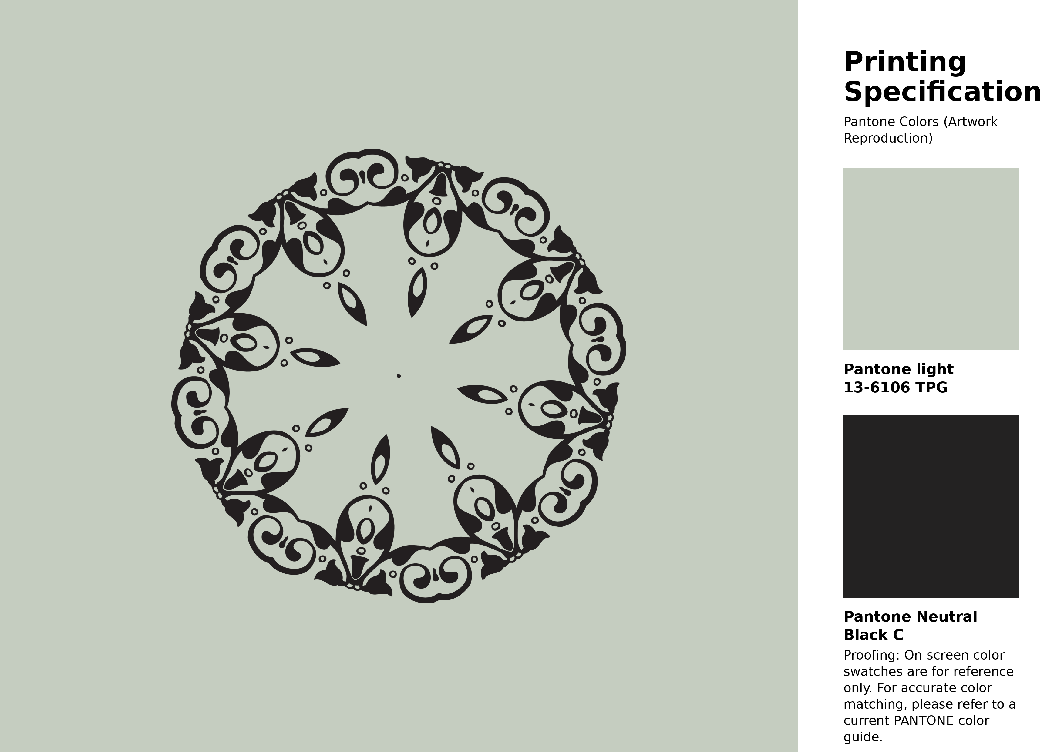 High-quality artwork and graphic illustration using Pantone 13-6106 Tpg Green Tint Color | Hex color Code #c5cdc0. A fantastic creative resource for designers and artists. #artwork #illustration #graphicart #c5cdc0
