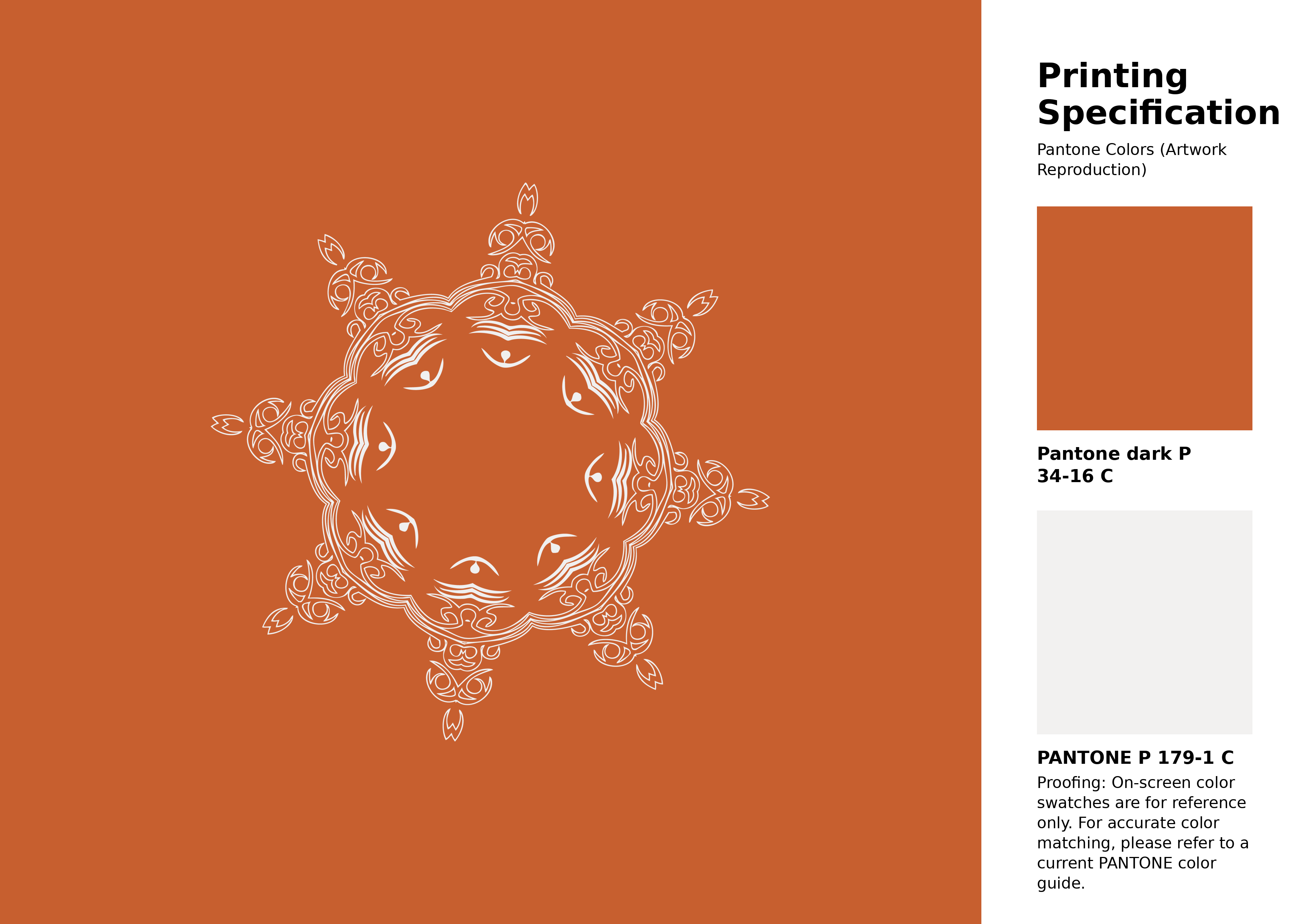 High-quality artwork and graphic illustration using Pantone P 34-16 C Color | Hex color Code #c75f2f. A fantastic creative resource for designers and artists. #artwork #illustration #graphicart #c75f2f