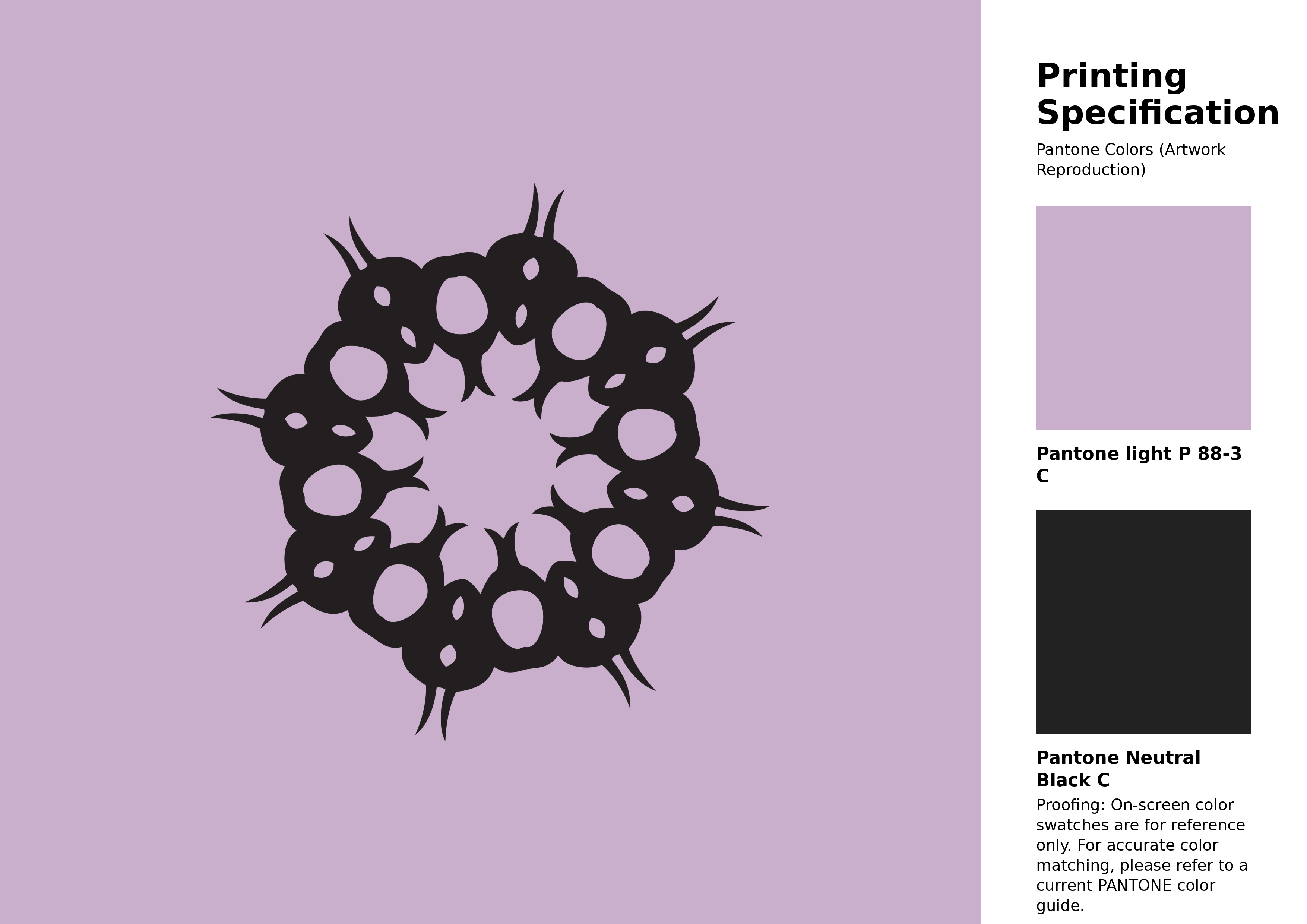 High-quality artwork and graphic illustration using Pantone P 88-3 C Color | Hex color Code #caafcc. A fantastic creative resource for designers and artists. #artwork #illustration #graphicart #caafcc