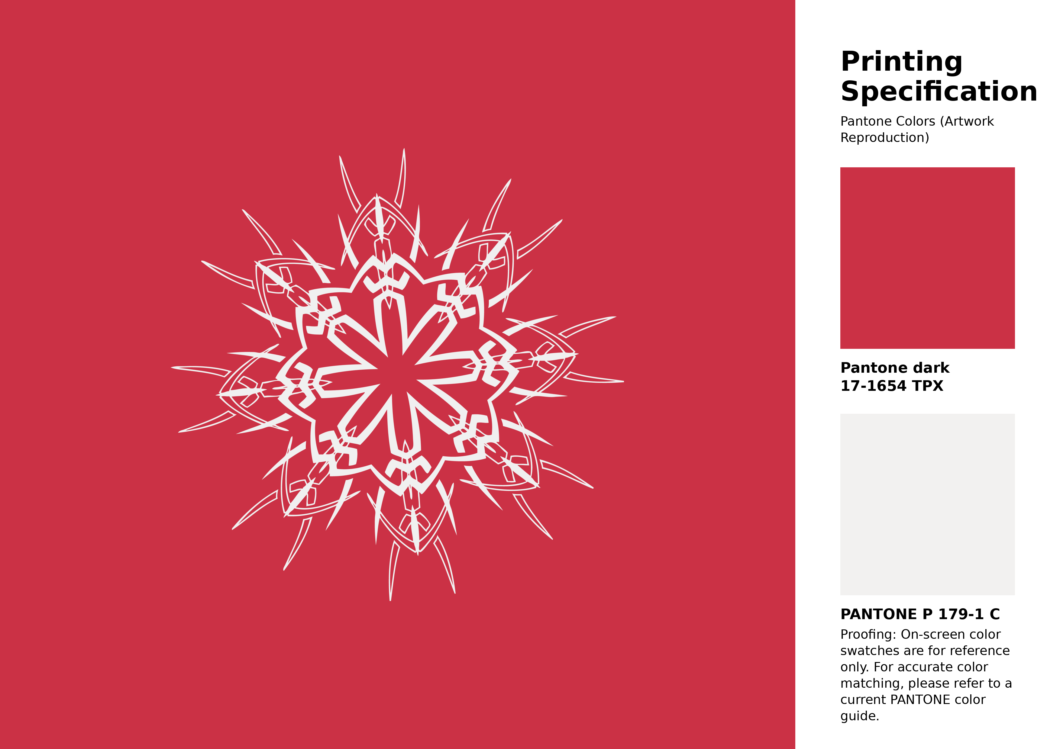 High-quality artwork and graphic illustration using Pantone 17-1654 Tpx Poinsettia Color | Hex color Code #cb3145. A fantastic creative resource for designers and artists. #artwork #illustration #graphicart #cb3145