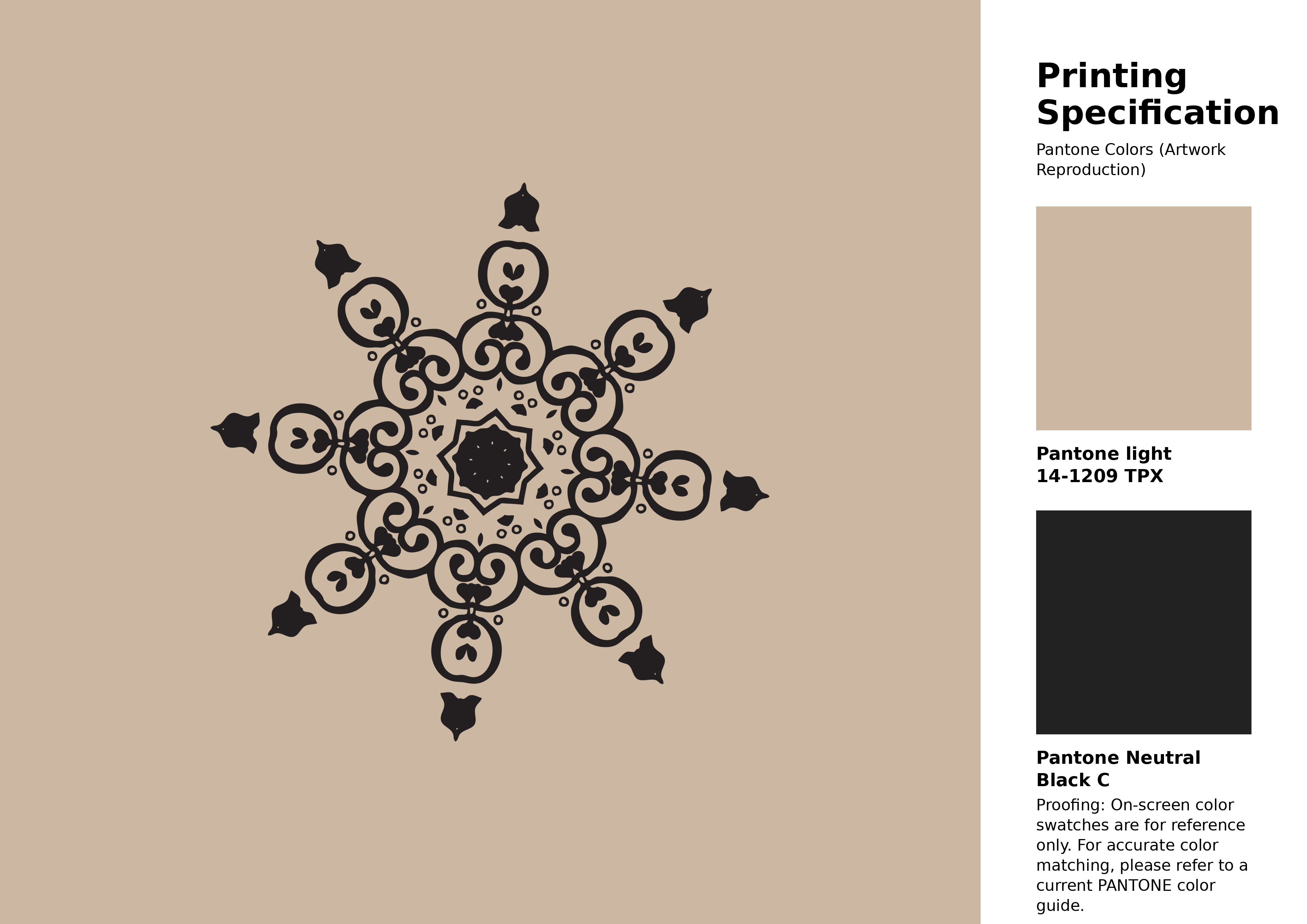 High-quality artwork and graphic illustration using Pantone 14-1209 Tpg Smoke Gray Color | Hex color Code #cbb7a2. A fantastic creative resource for designers and artists. #artwork #illustration #graphicart #cbb7a2