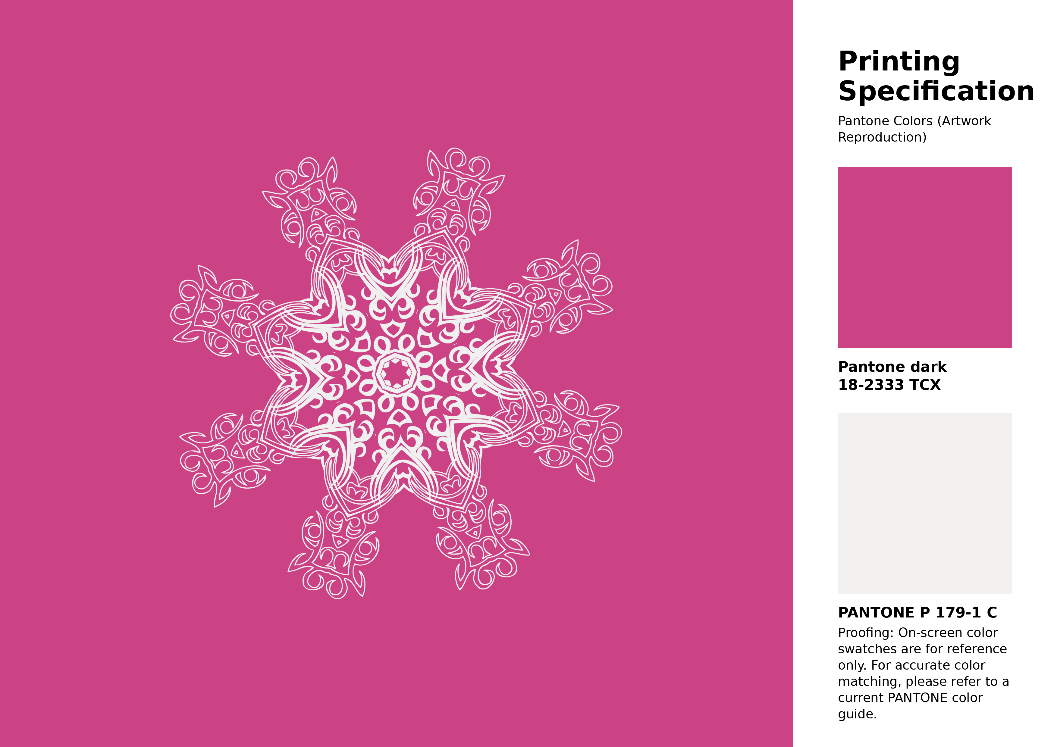 High-quality artwork and graphic illustration using Pantone 18-2333 Tcx Raspberry Rose Color | Hex color Code #cc4385. A fantastic creative resource for designers and artists. #artwork #illustration #graphicart #cc4385
