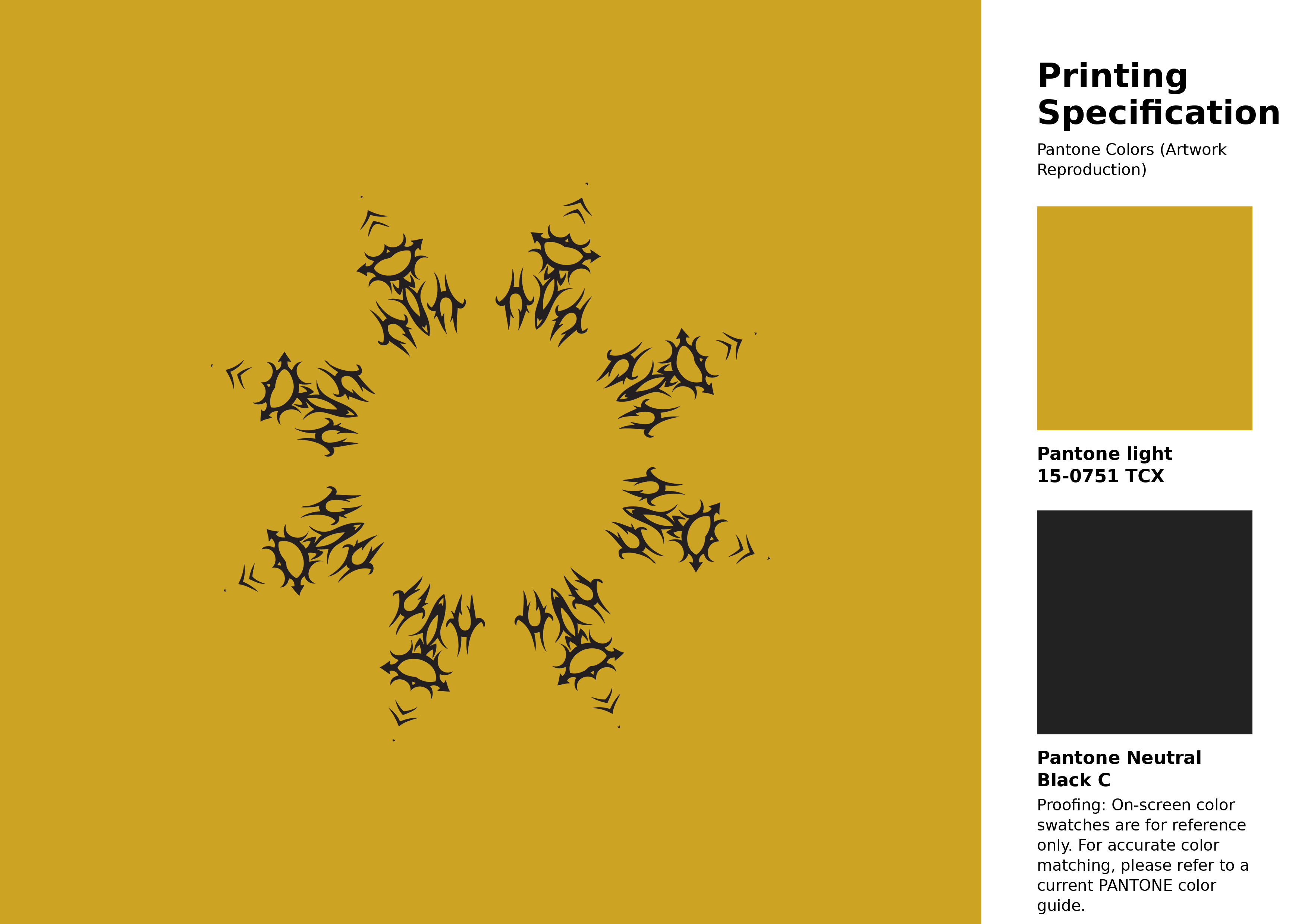 High-quality artwork and graphic illustration using Pantone 15-0751 Tcx Lemon Curry Color | Hex color Code #cda323. A fantastic creative resource for designers and artists. #artwork #illustration #graphicart #cda323