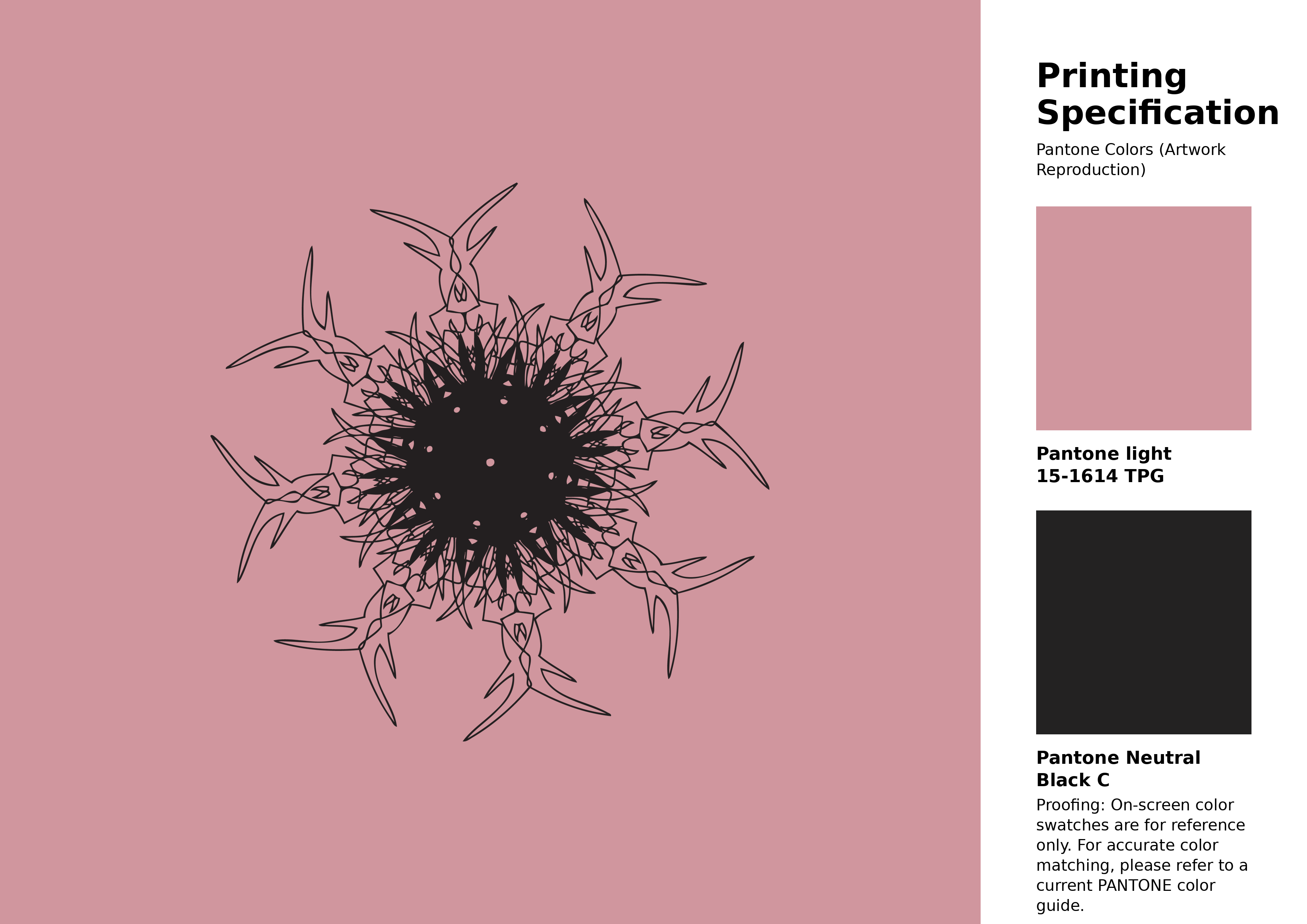 High-quality artwork and graphic illustration using Pantone 15-1614 Tpg Blush Color | Hex color Code #d0969e. A fantastic creative resource for designers and artists. #artwork #illustration #graphicart #d0969e