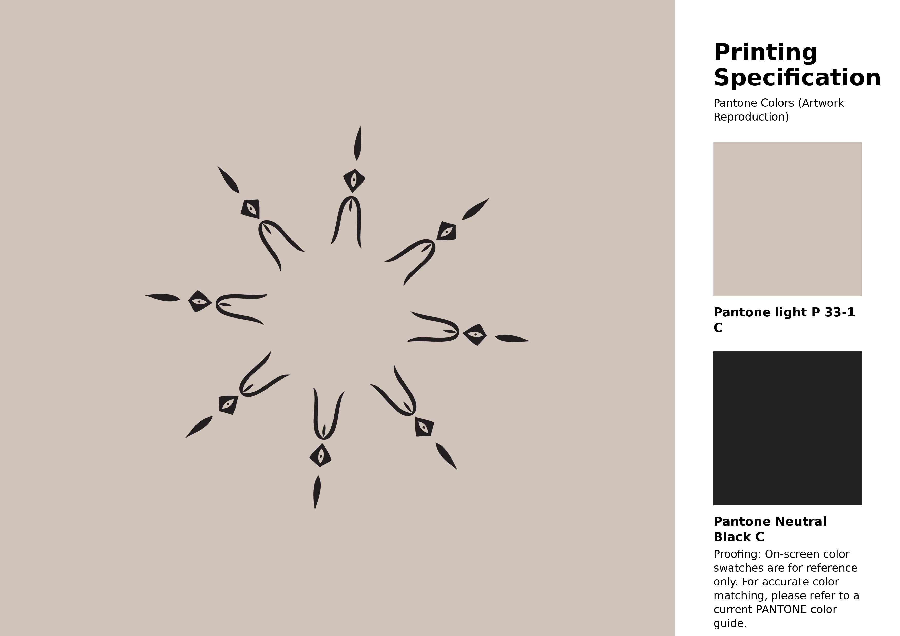 Hex Color #d0c4ba | Printing Match PANTONE P 33-1 C | Color ...