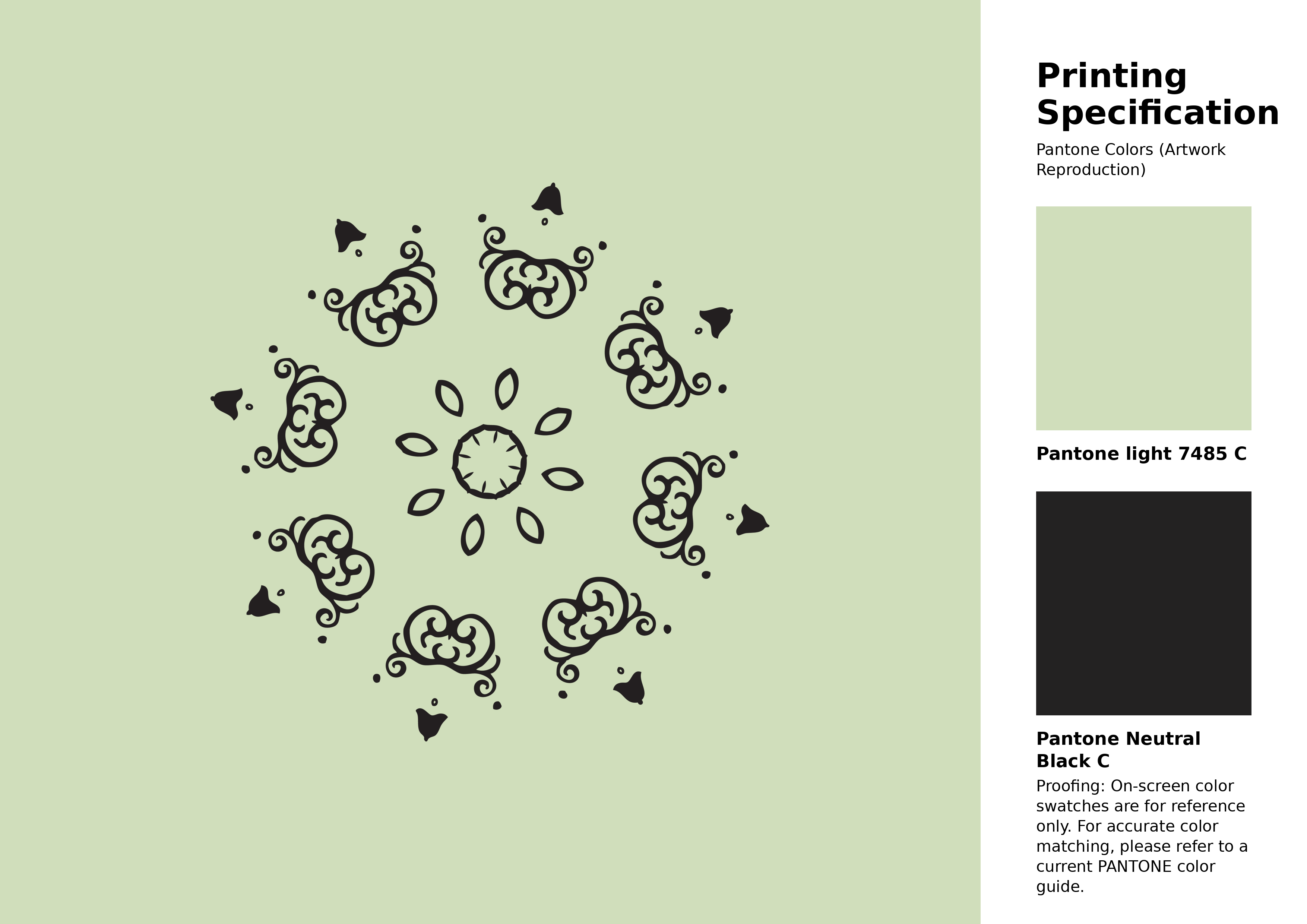 High-quality artwork and graphic illustration using Pantone 7485 C Color | Hex color Code #d0debb. A fantastic creative resource for designers and artists. #artwork #illustration #graphicart #d0debb