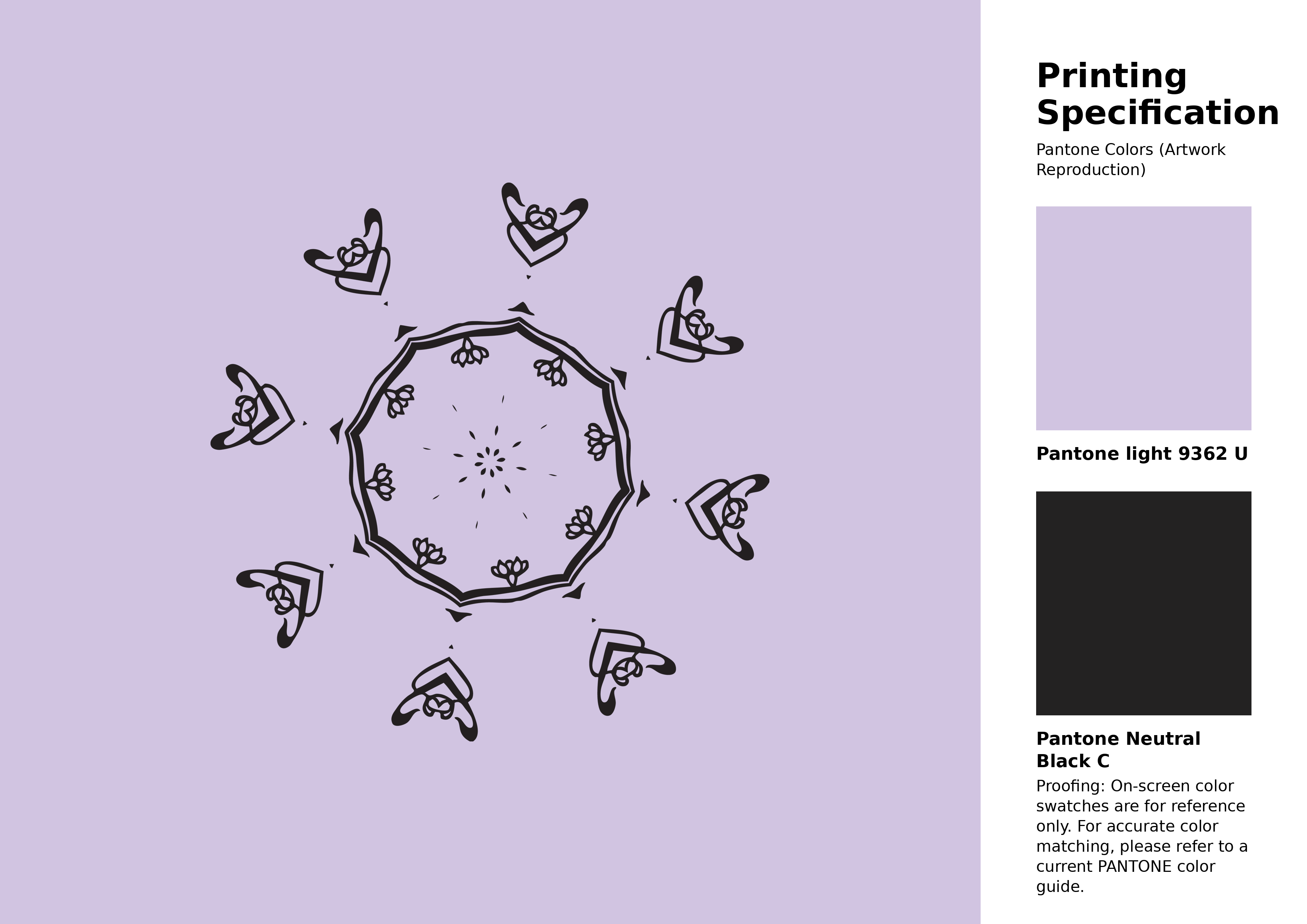High-quality artwork and graphic illustration using Pantone 9362 U Color | Hex color Code #d1c4e1. A fantastic creative resource for designers and artists. #artwork #illustration #graphicart #d1c4e1